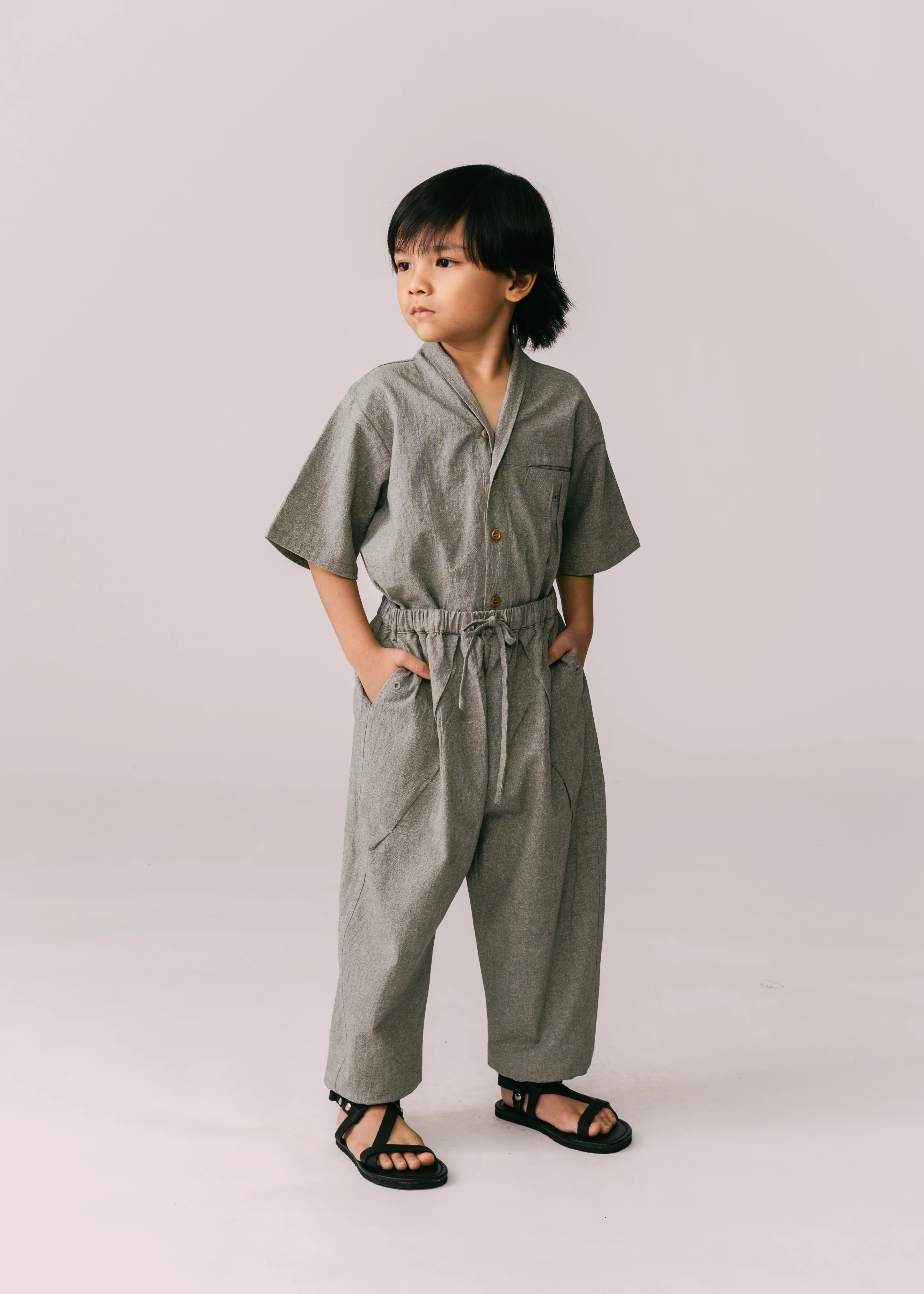 Kids: Alir Balloon Pants (Olive)