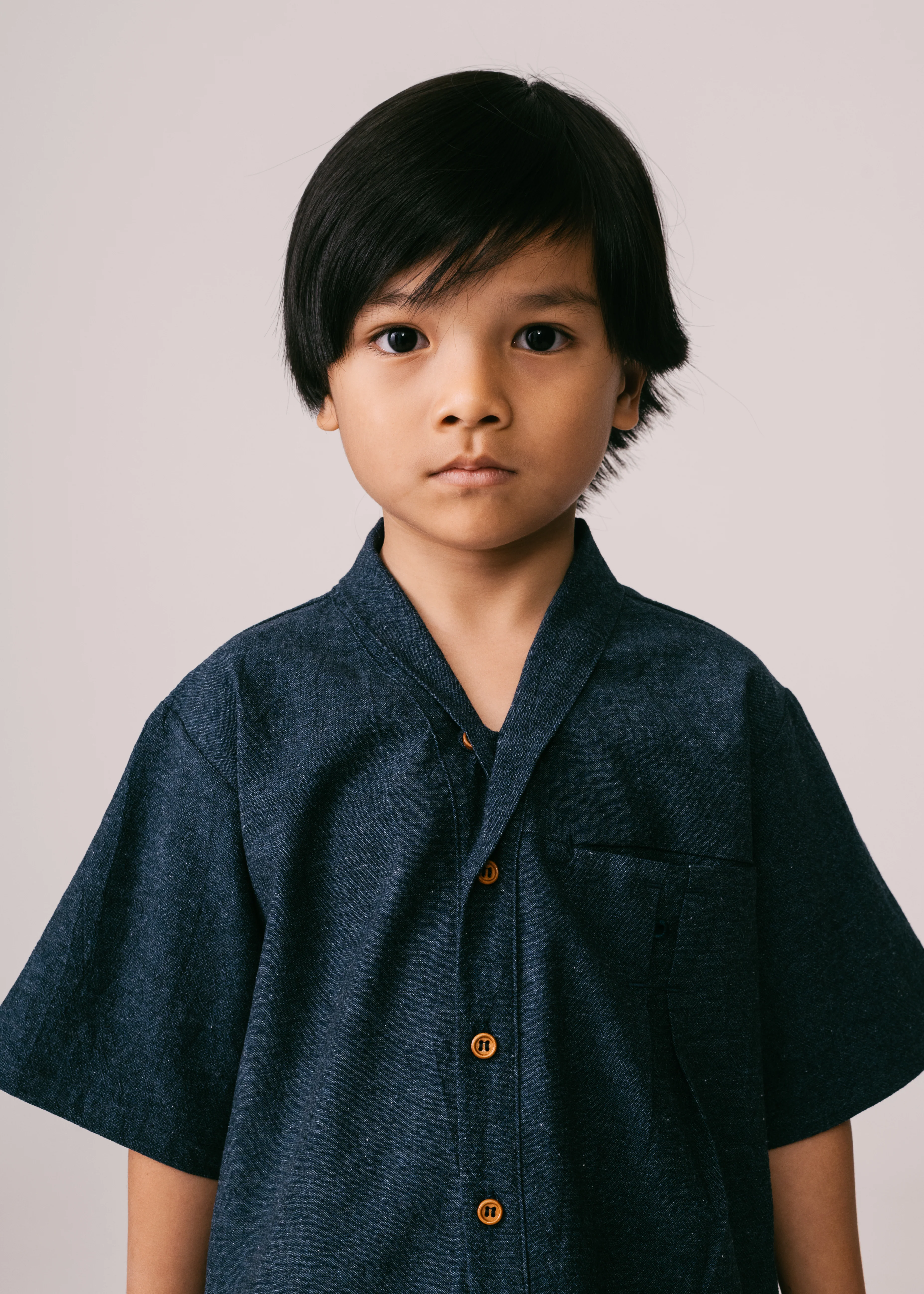 Kids: Alir Shirt (Dark Blue) - Image 4