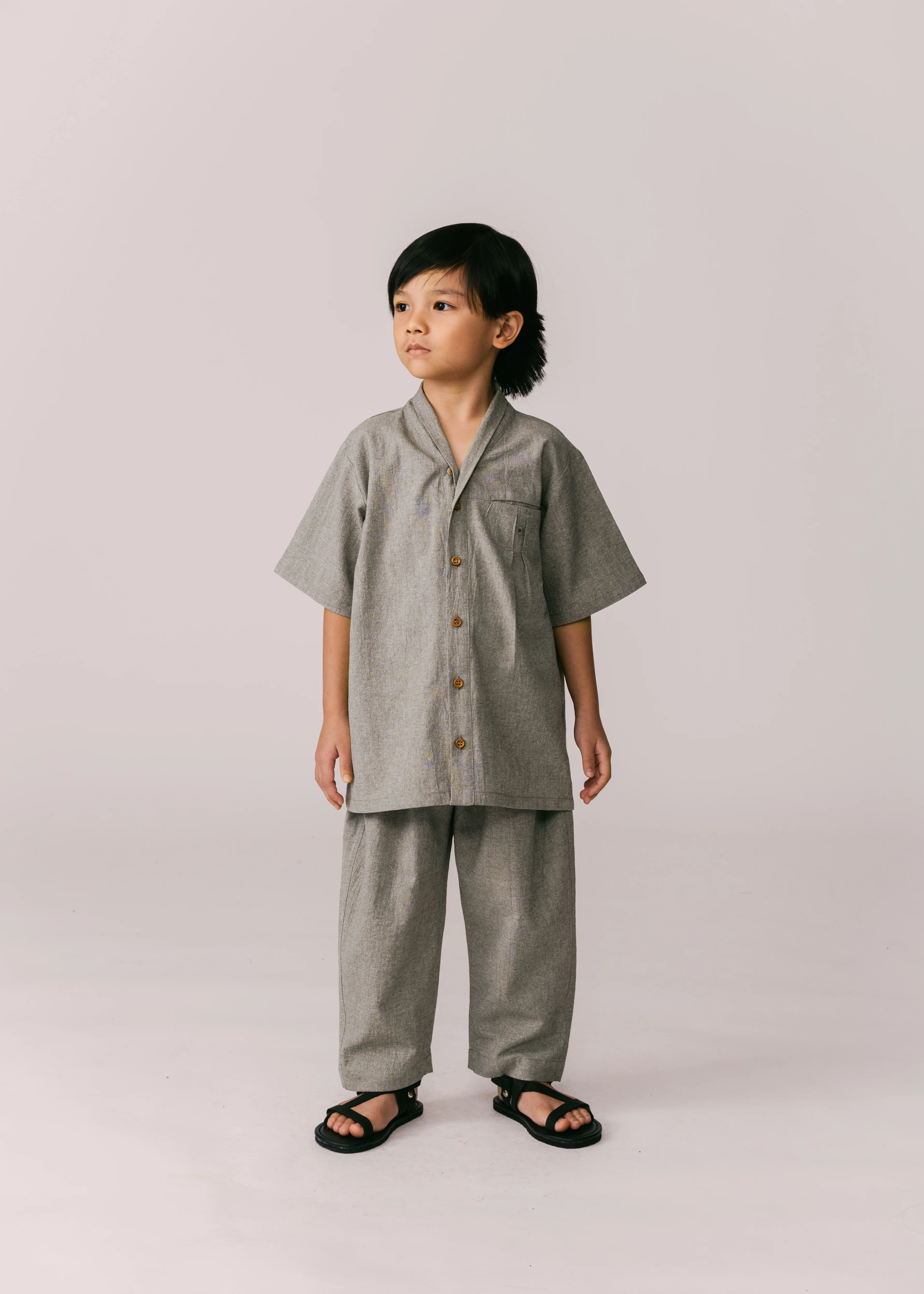 Kids: Alir Shirt (Olive) - Image 5