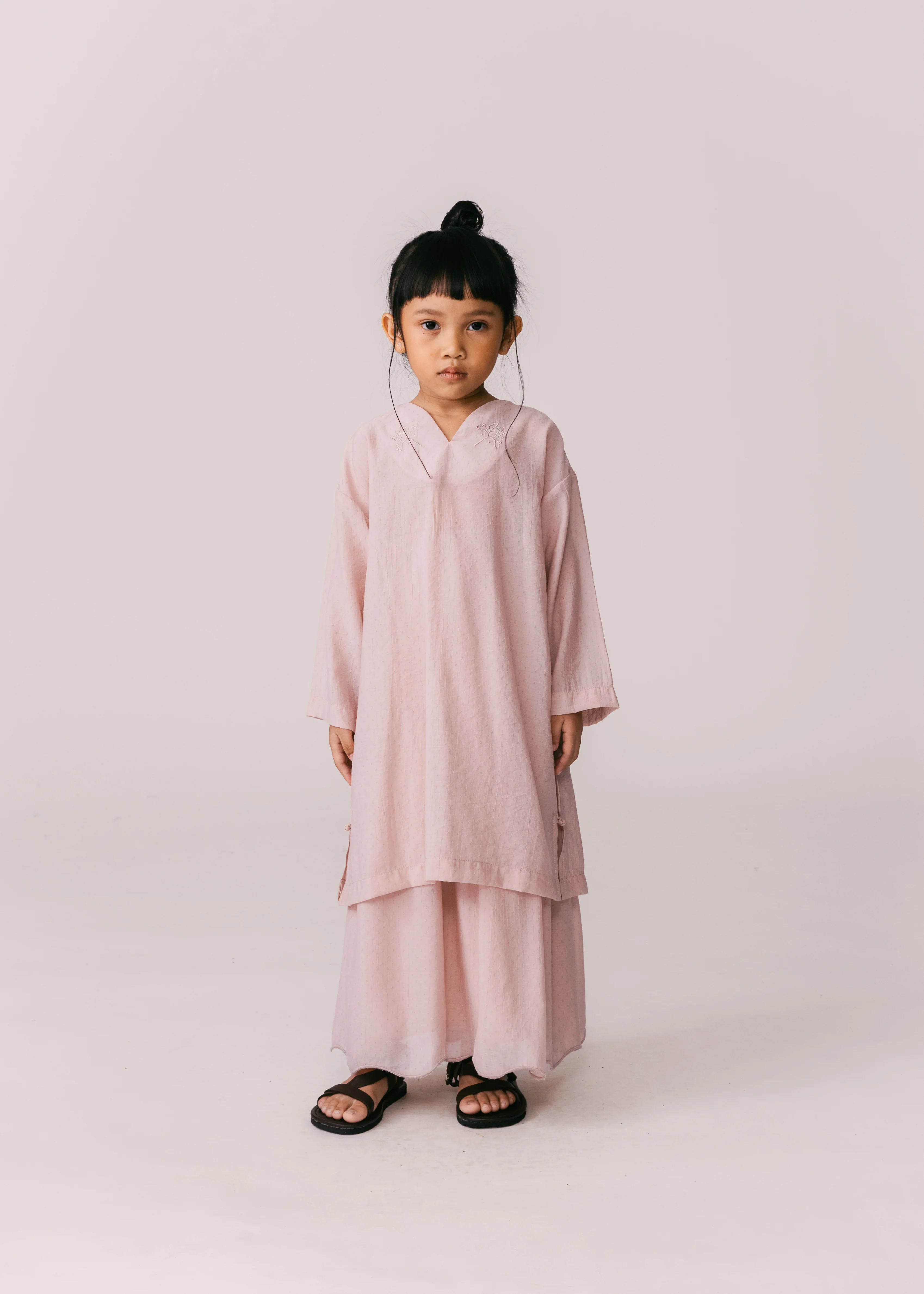 Kids: Terbit Kurung Top (Dusty Pink) - Image 3