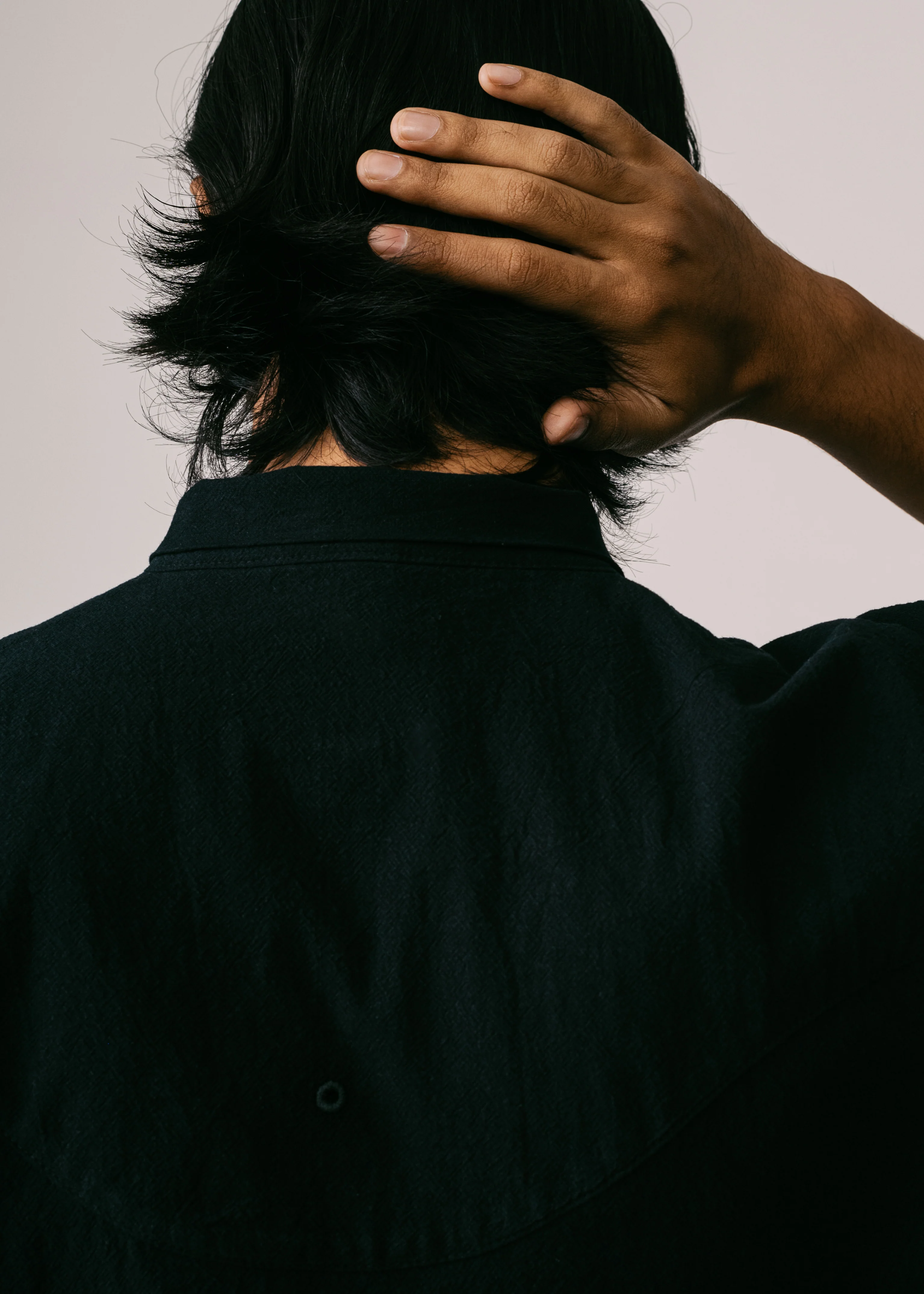 Men: Alir Collared Shirt (Black) - Image 6