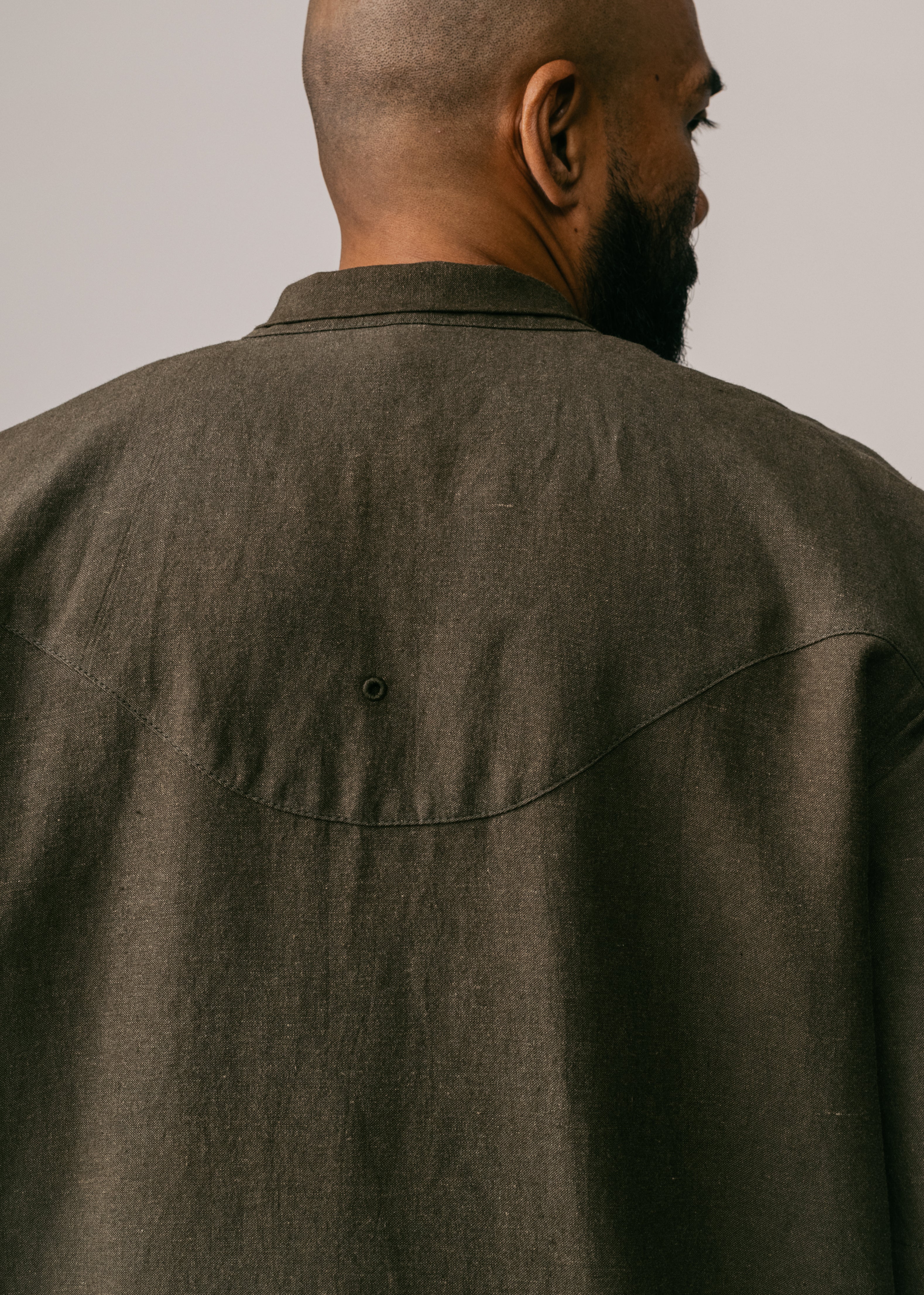 Men: Alir Collared Shirt (Olive) - Image 6