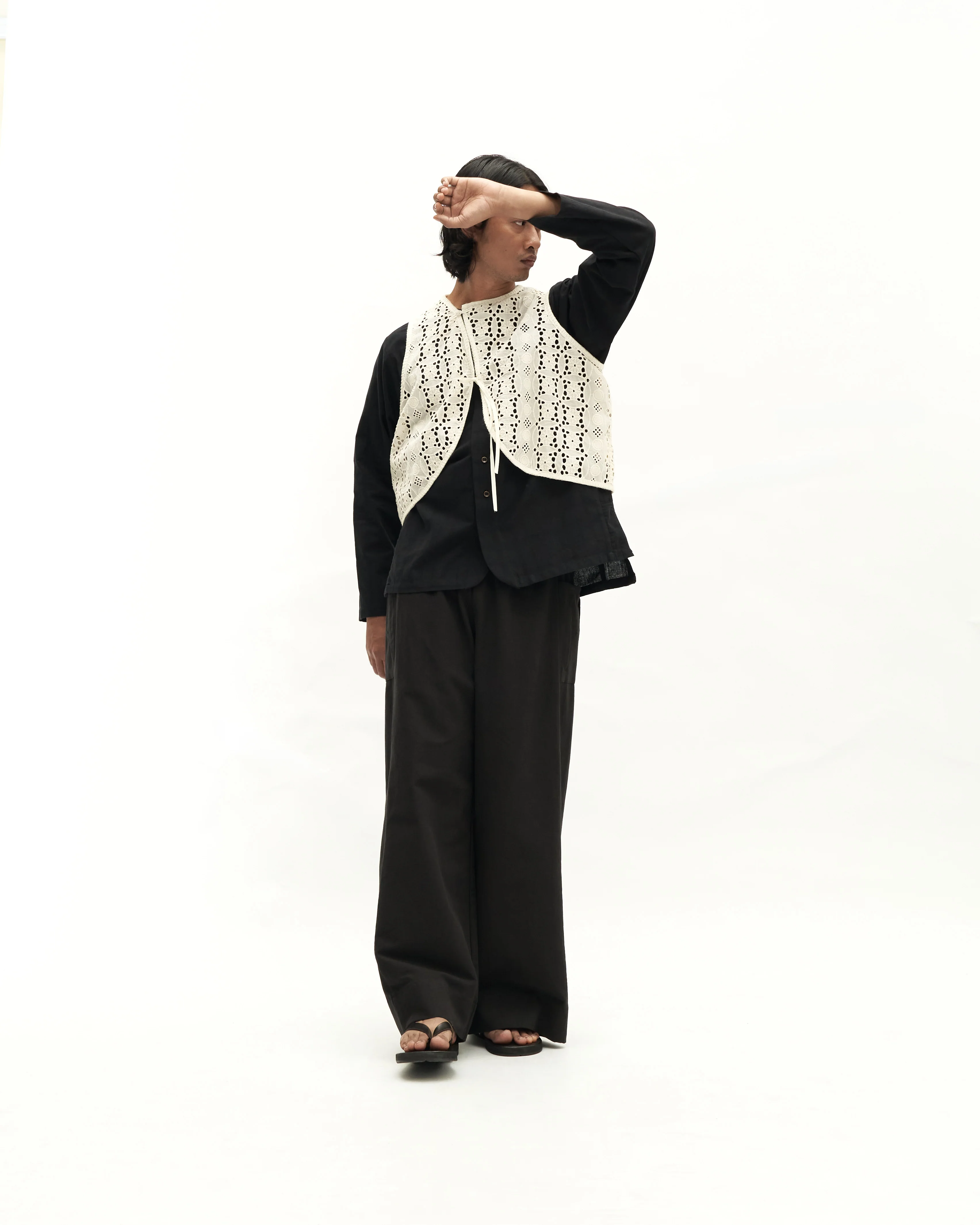 Men: Galah Buttoned Shirt (Black) - Image 8