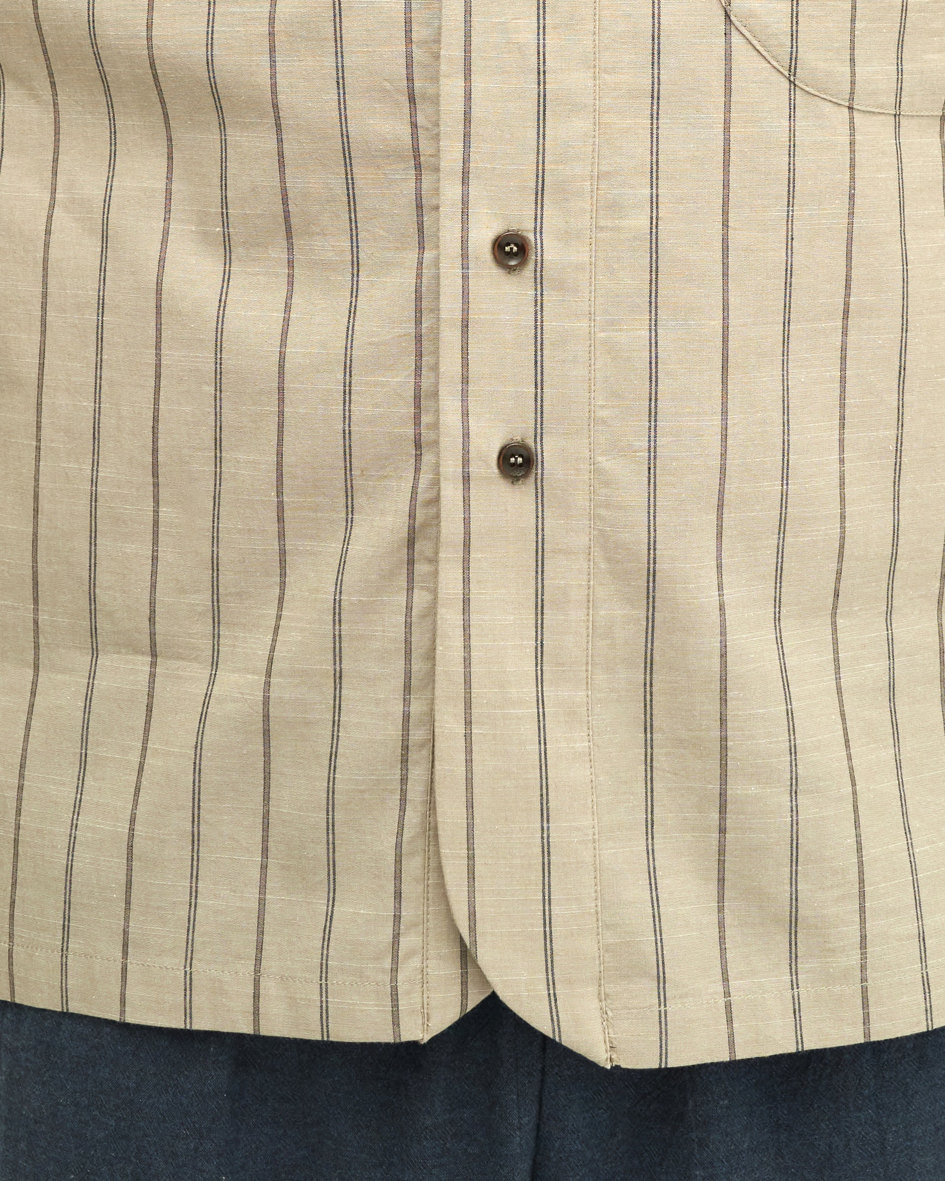 Men: Galah Buttoned Shirt (Grey Stripe) - Image 6
