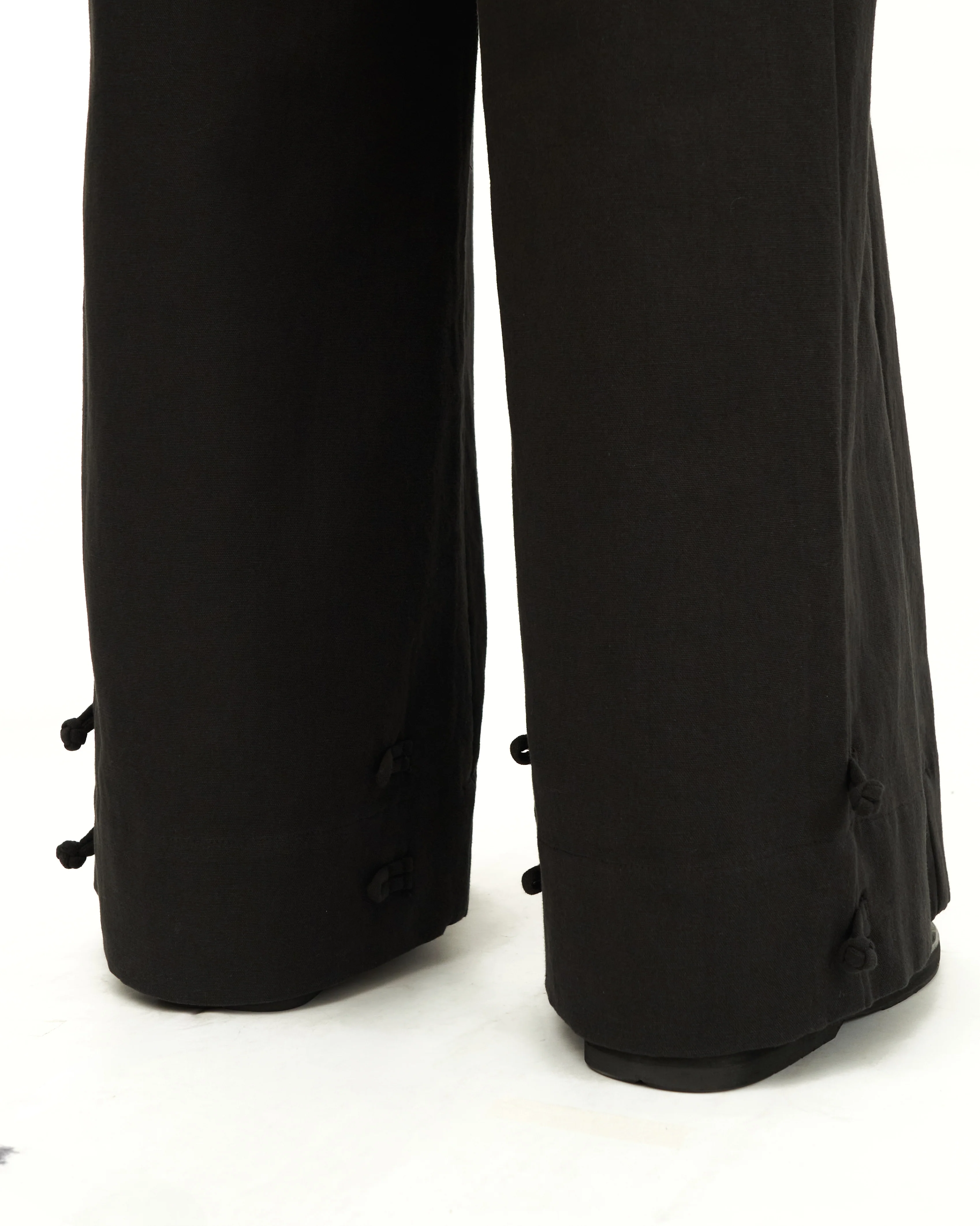 Men: Galah Wide Pants (Black) - Image 6