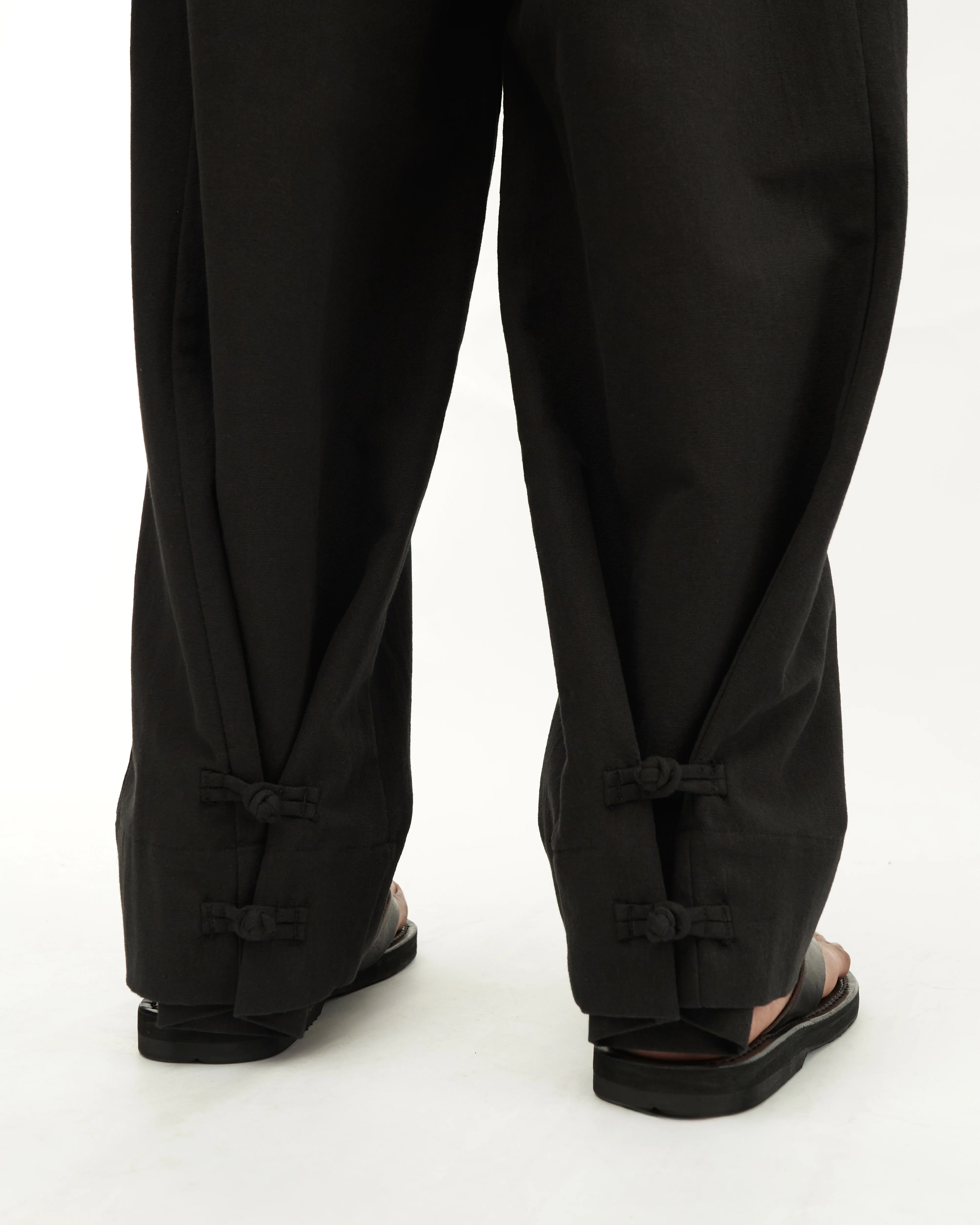 Men: Galah Wide Pants (Black) - Image 8