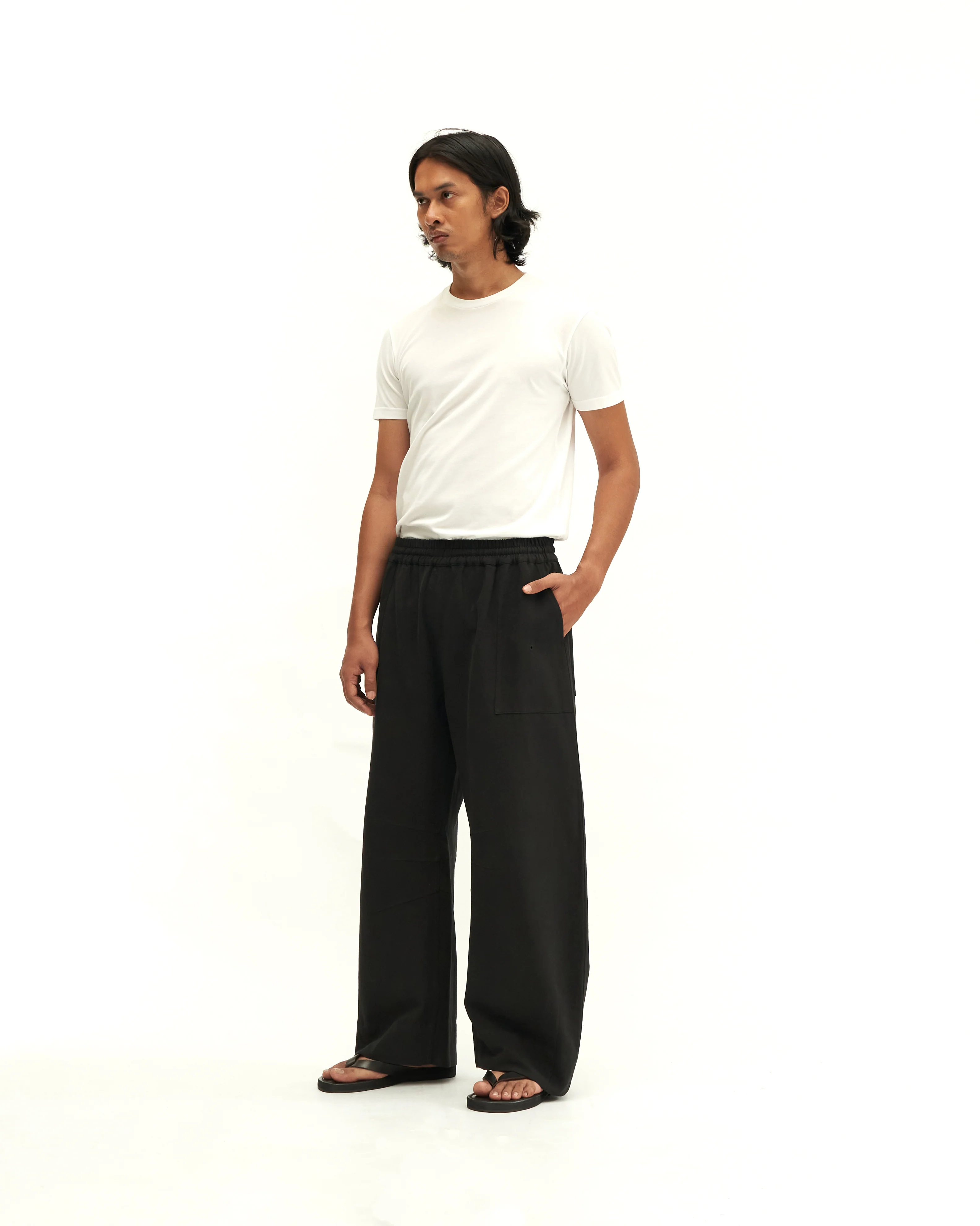 Men: Kongsi Horseshoe Pants (Black) - Image 5