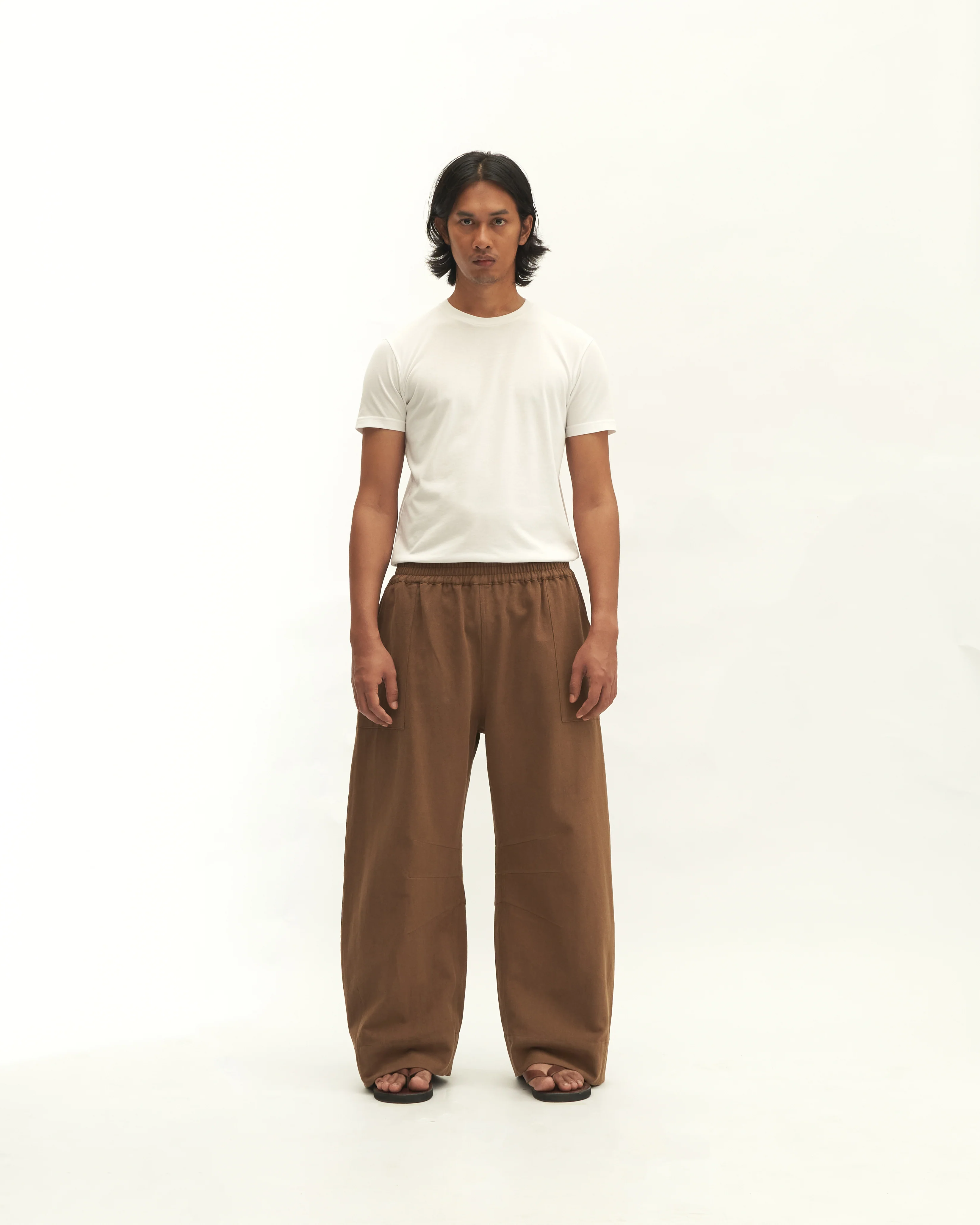 Men: Kongsi Horseshoe Pants (Dark Brown)