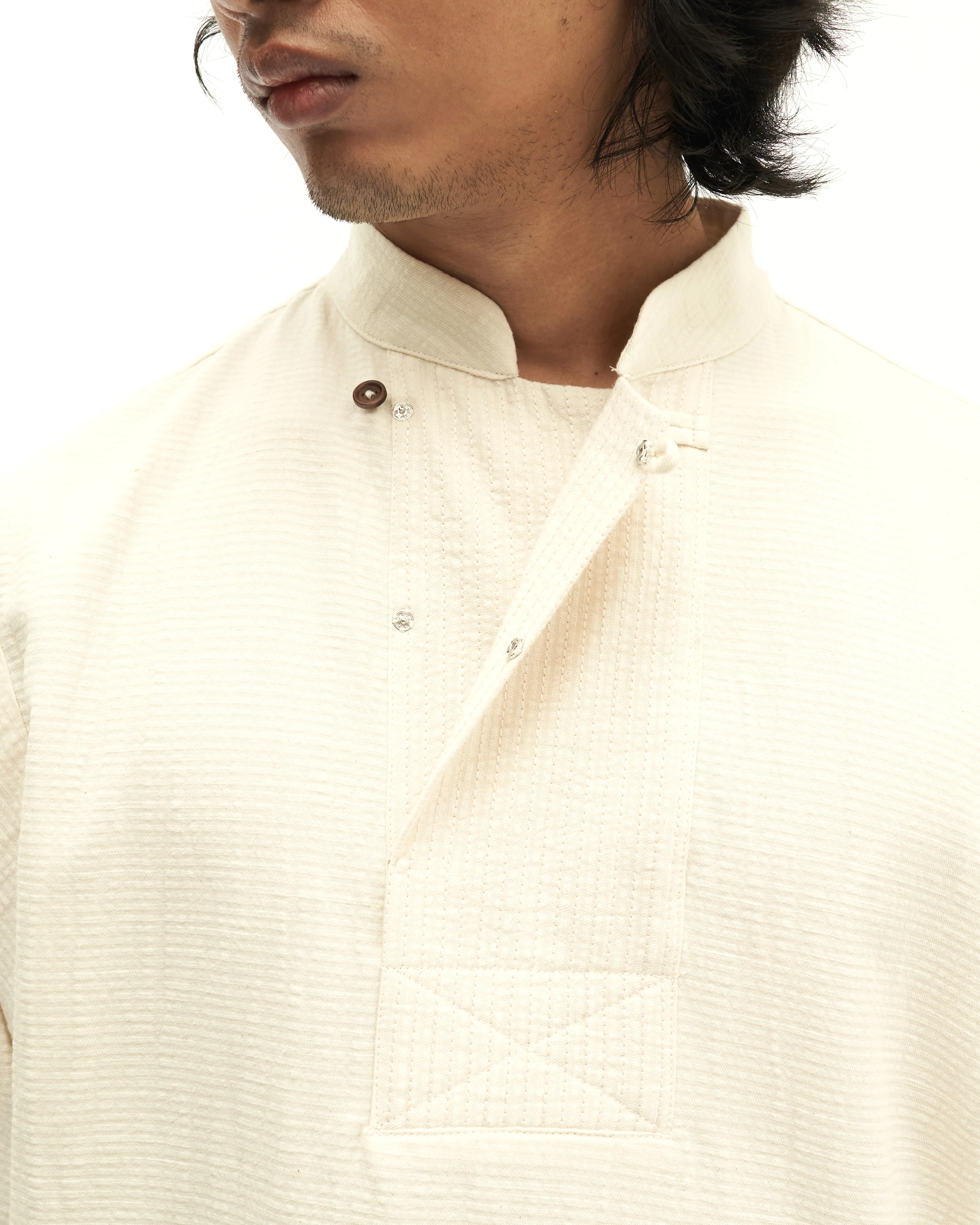 Men: Mao Baju Melayu (Sand) - Image 8