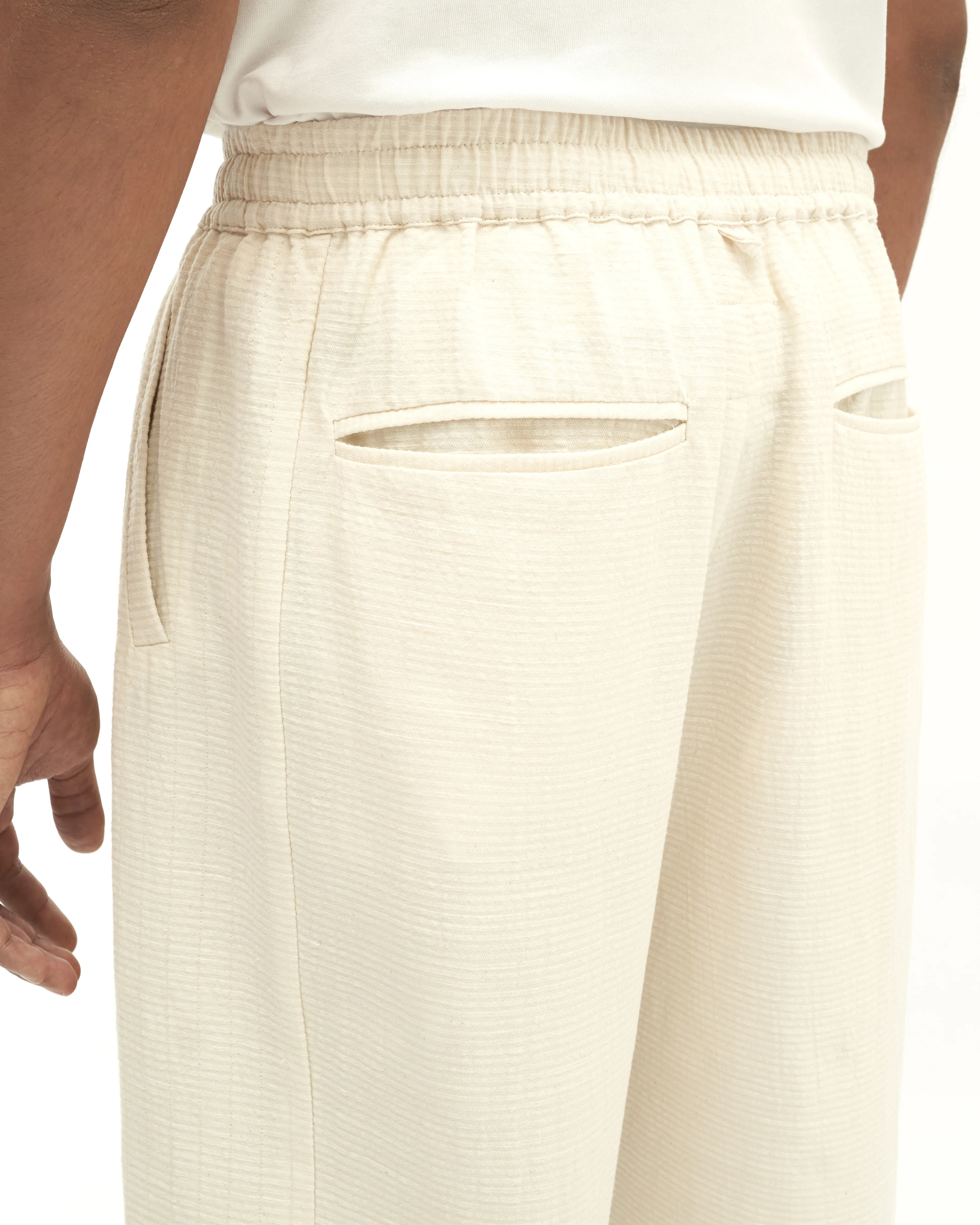 Men: Mao Straight Pants (Sand) - Image 3