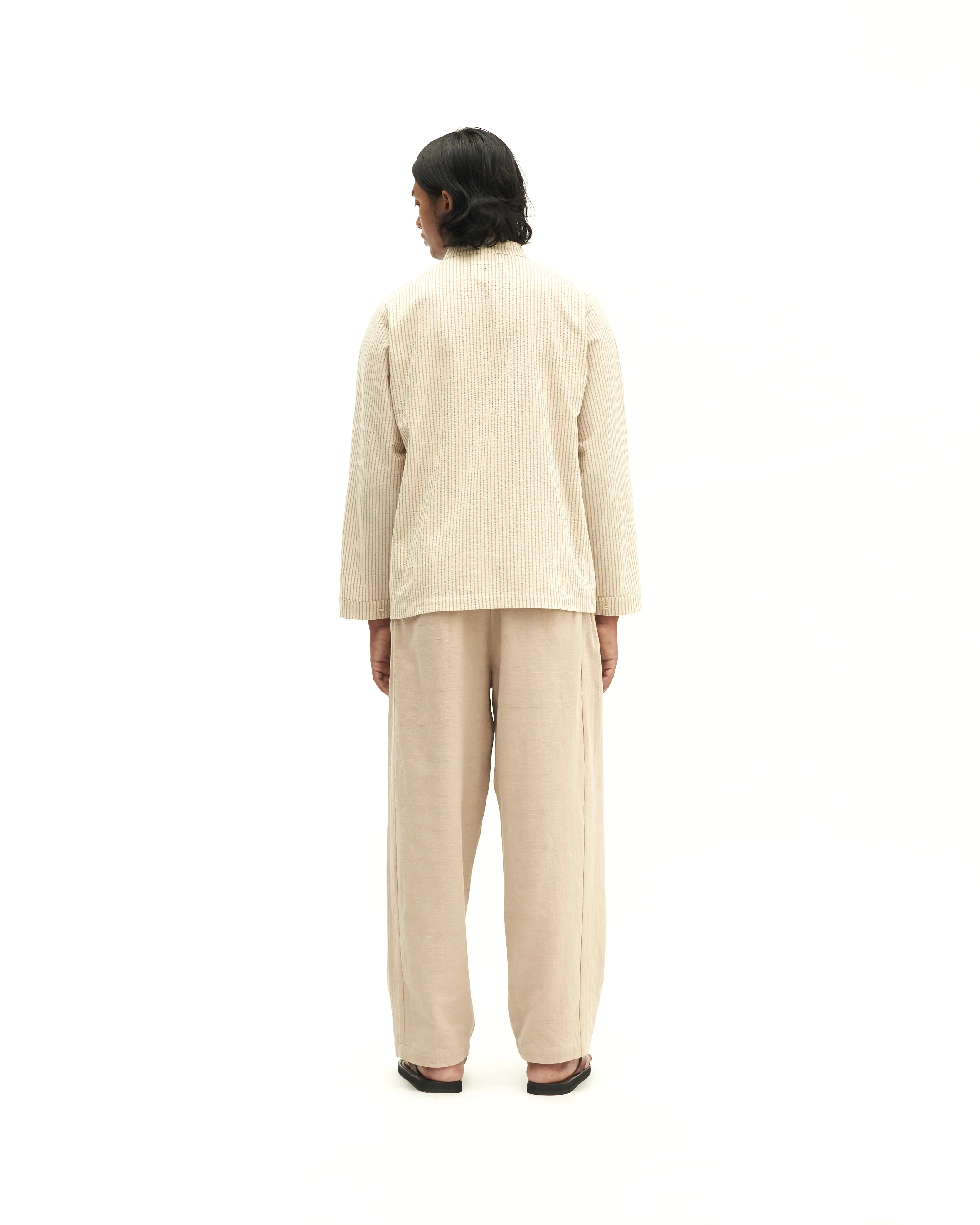 Men: Mao Straight Pants (Stone Grey) - Image 9
