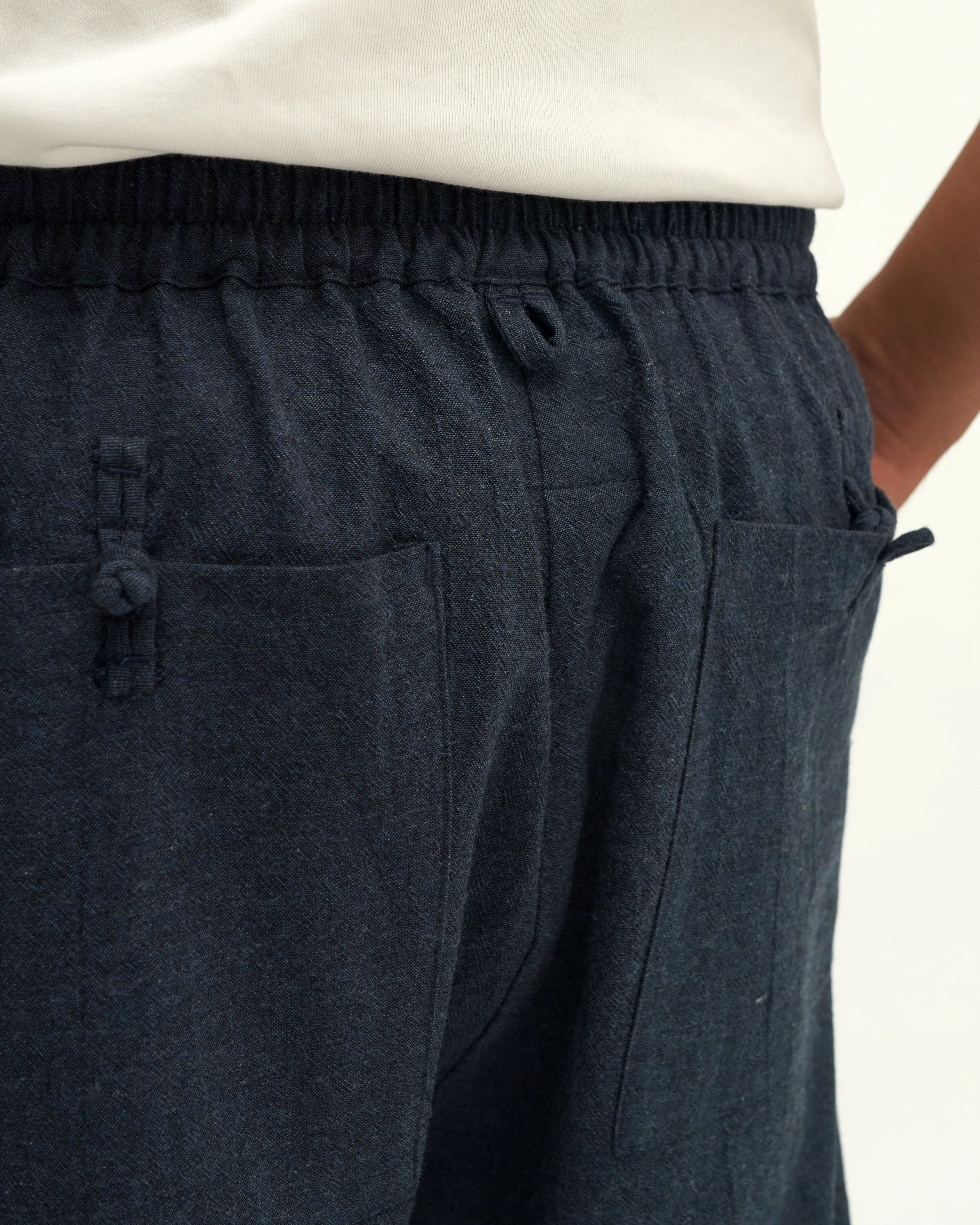 Men: Purnama Straight Pants (Dark Blue) - Image 2