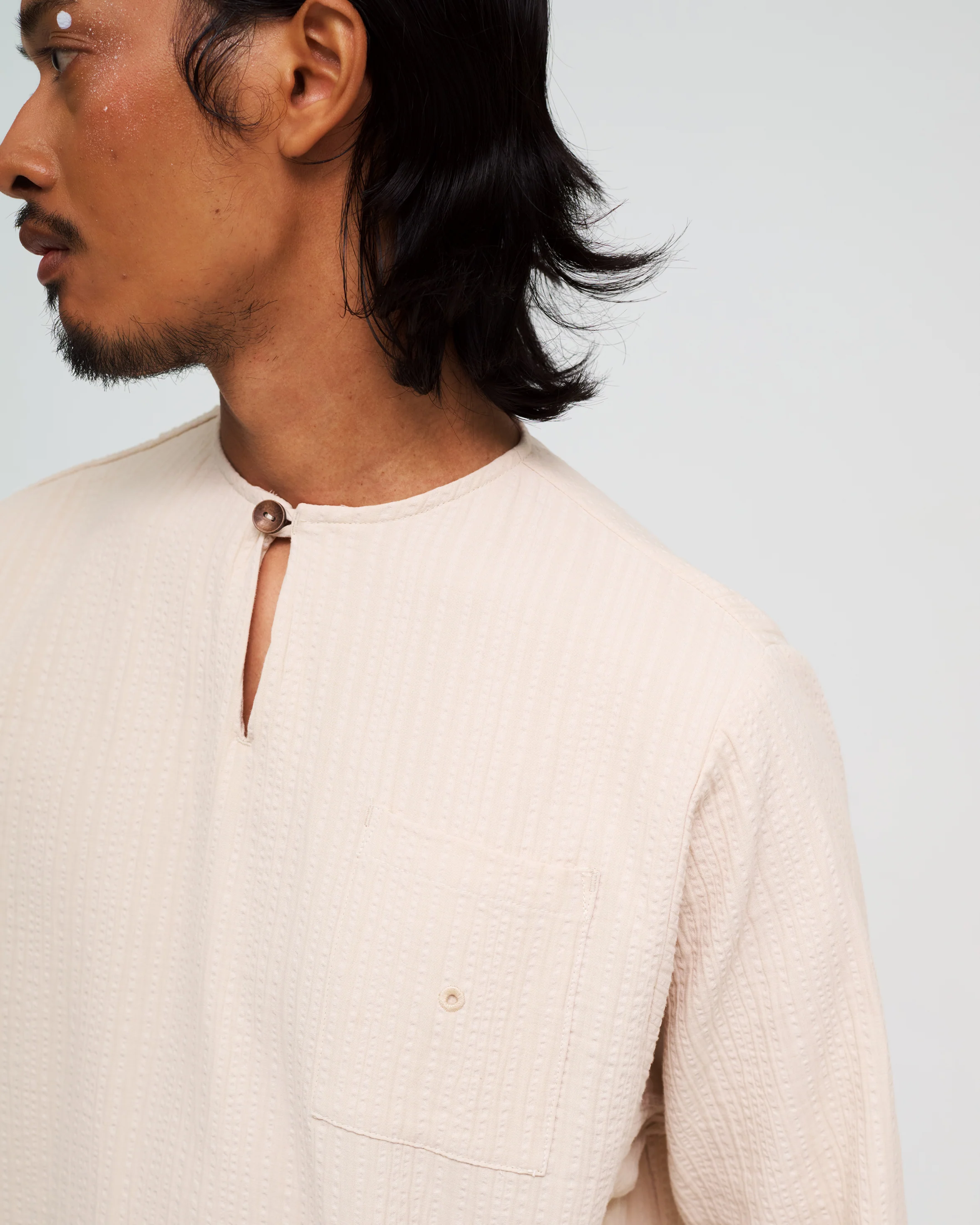 Men: Roti Canai Keyhole Top (Tepung) - Image 2