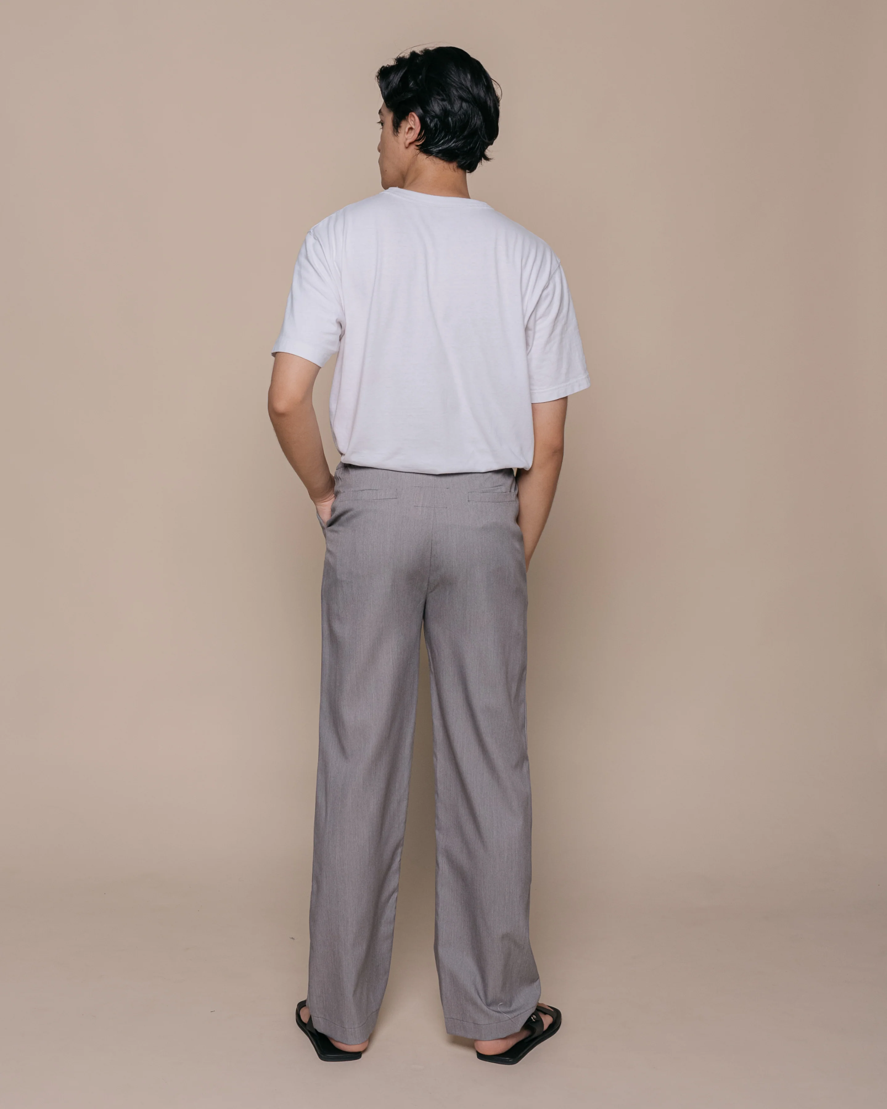 Unisex: Tenang Straight Pants (Grey) - Image 4