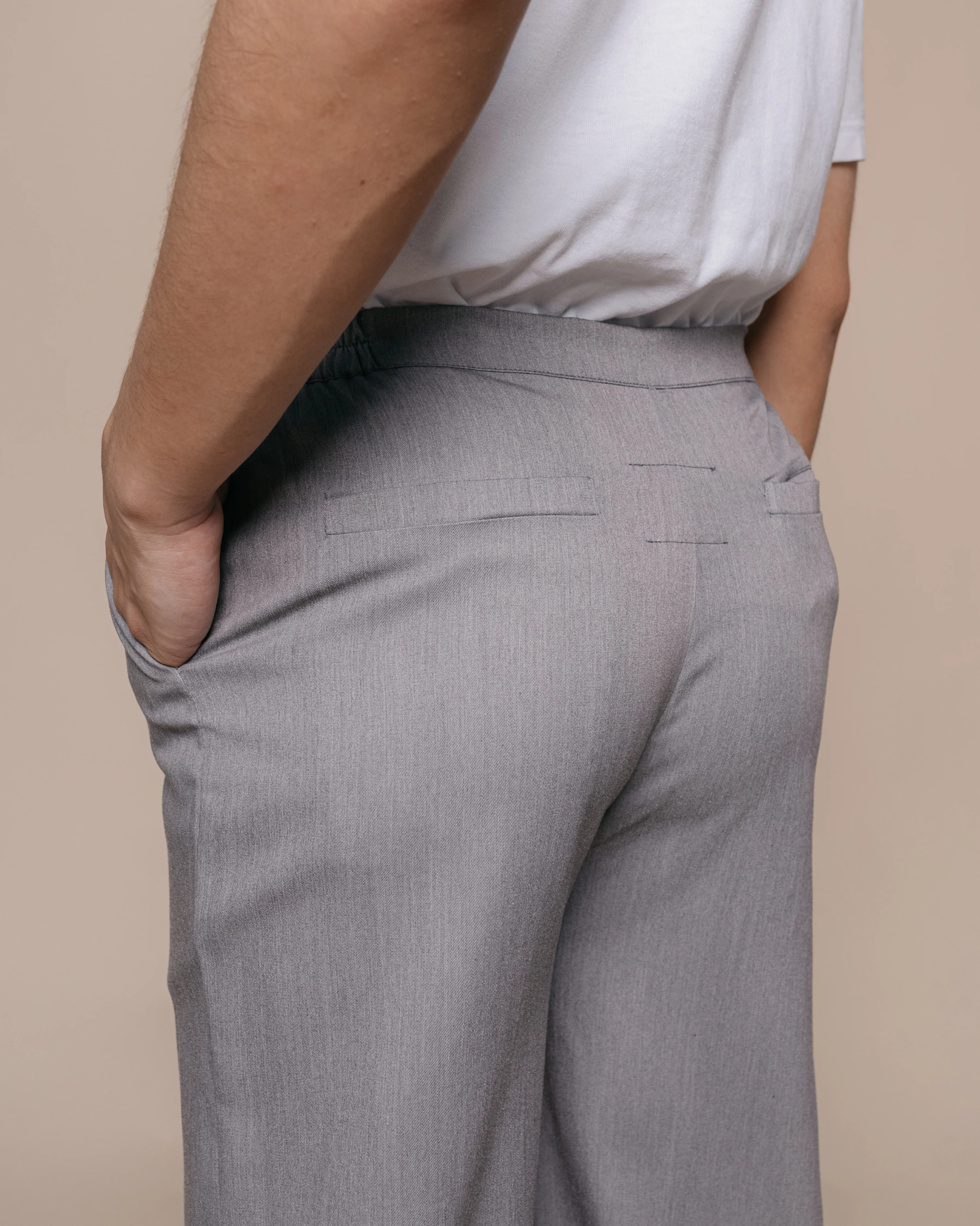 Unisex: Tenang Straight Pants (Grey) - Image 5