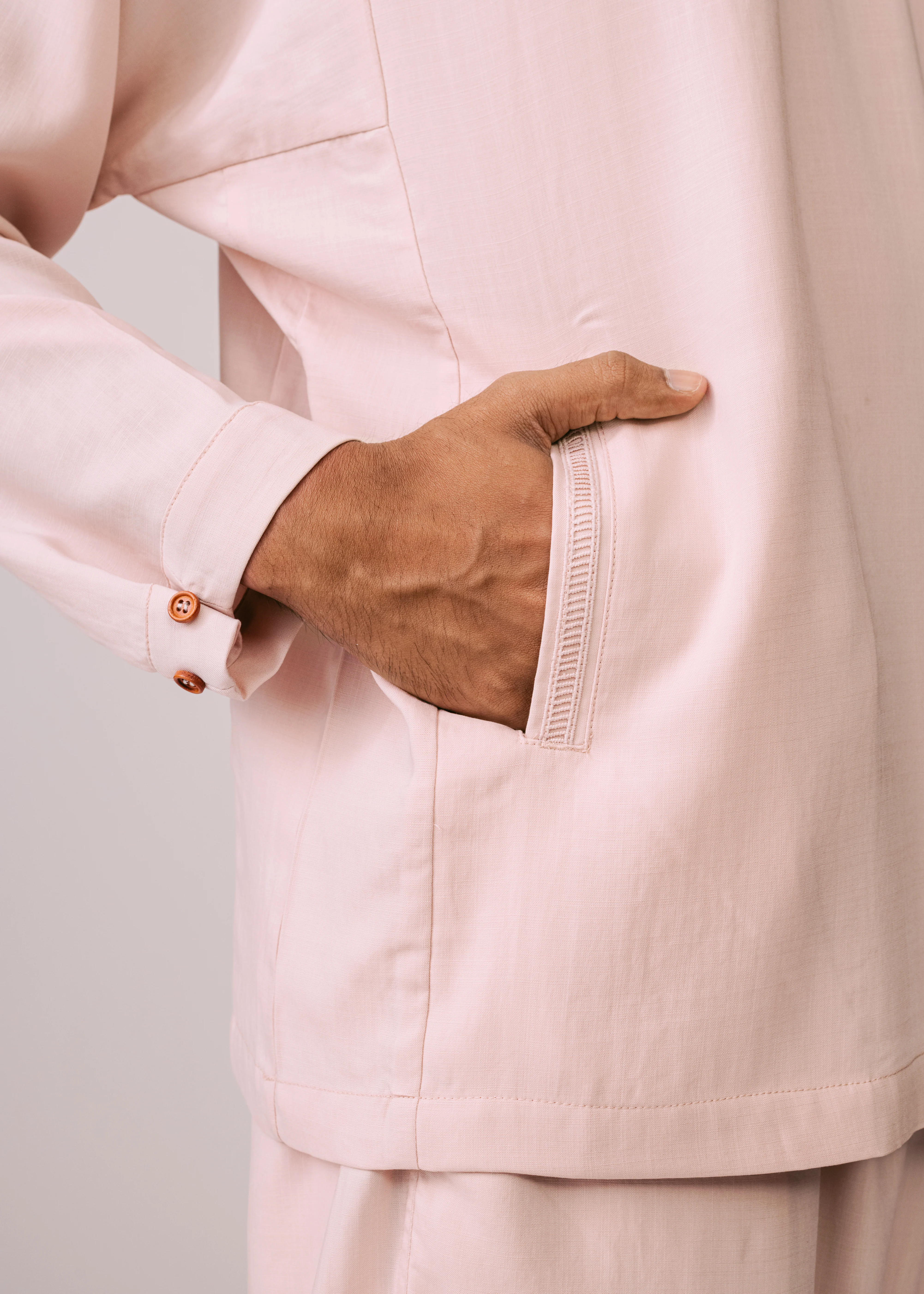 Men: Terus Baju Melayu (Blush) - Image 5