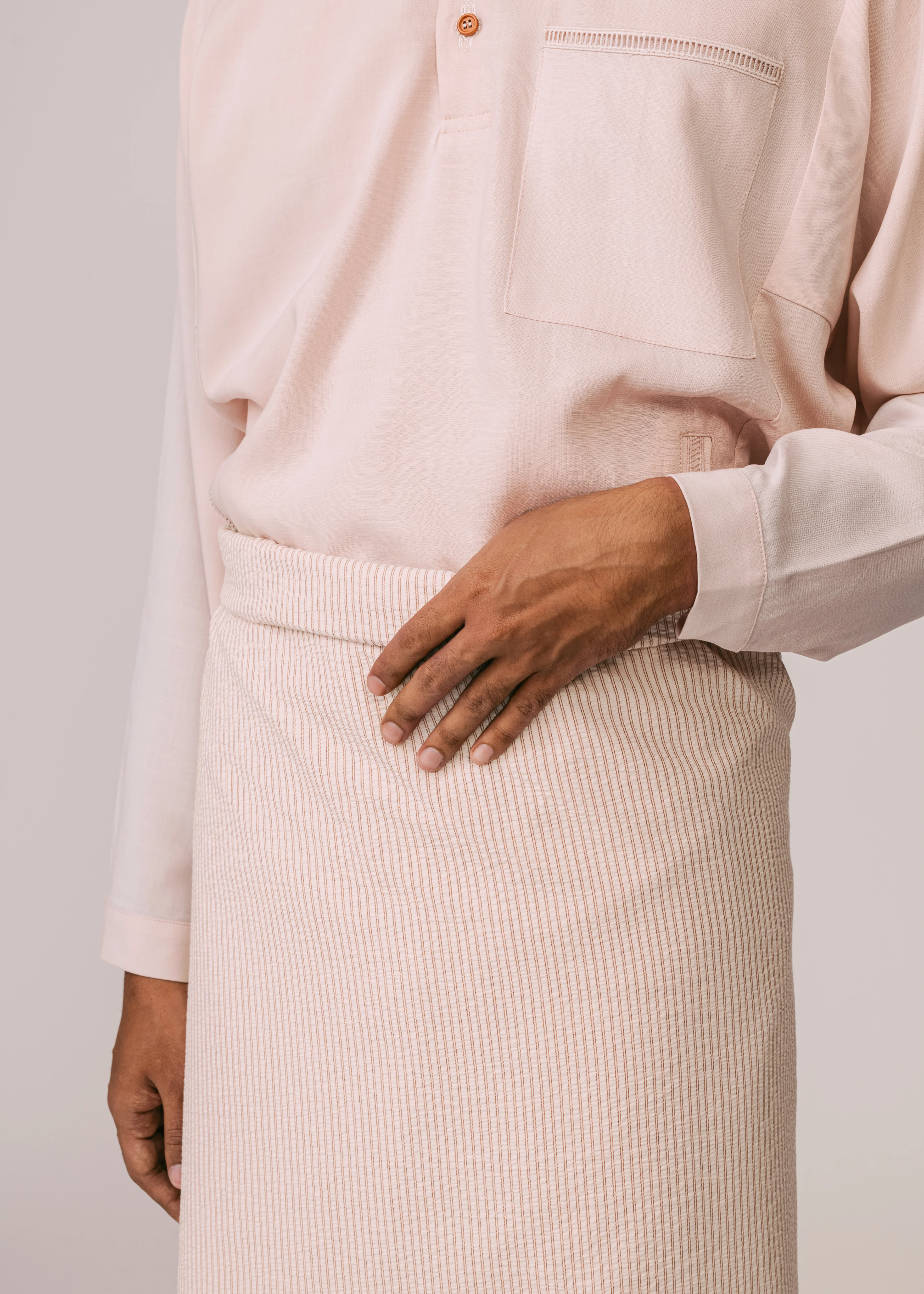 Men: Terus Baju Melayu (Blush) - Image 9