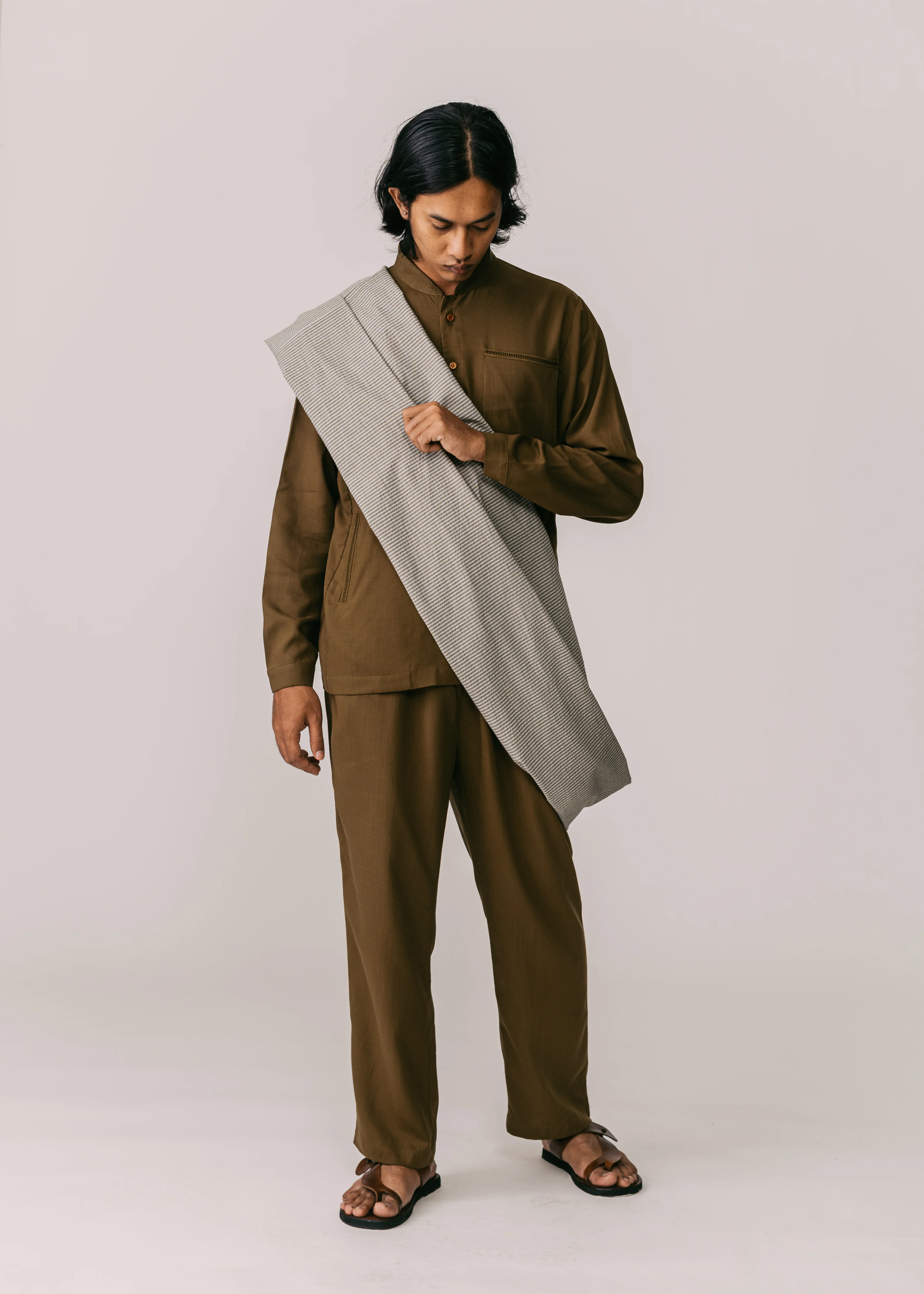 Men: Terus Baju Melayu (Olive)