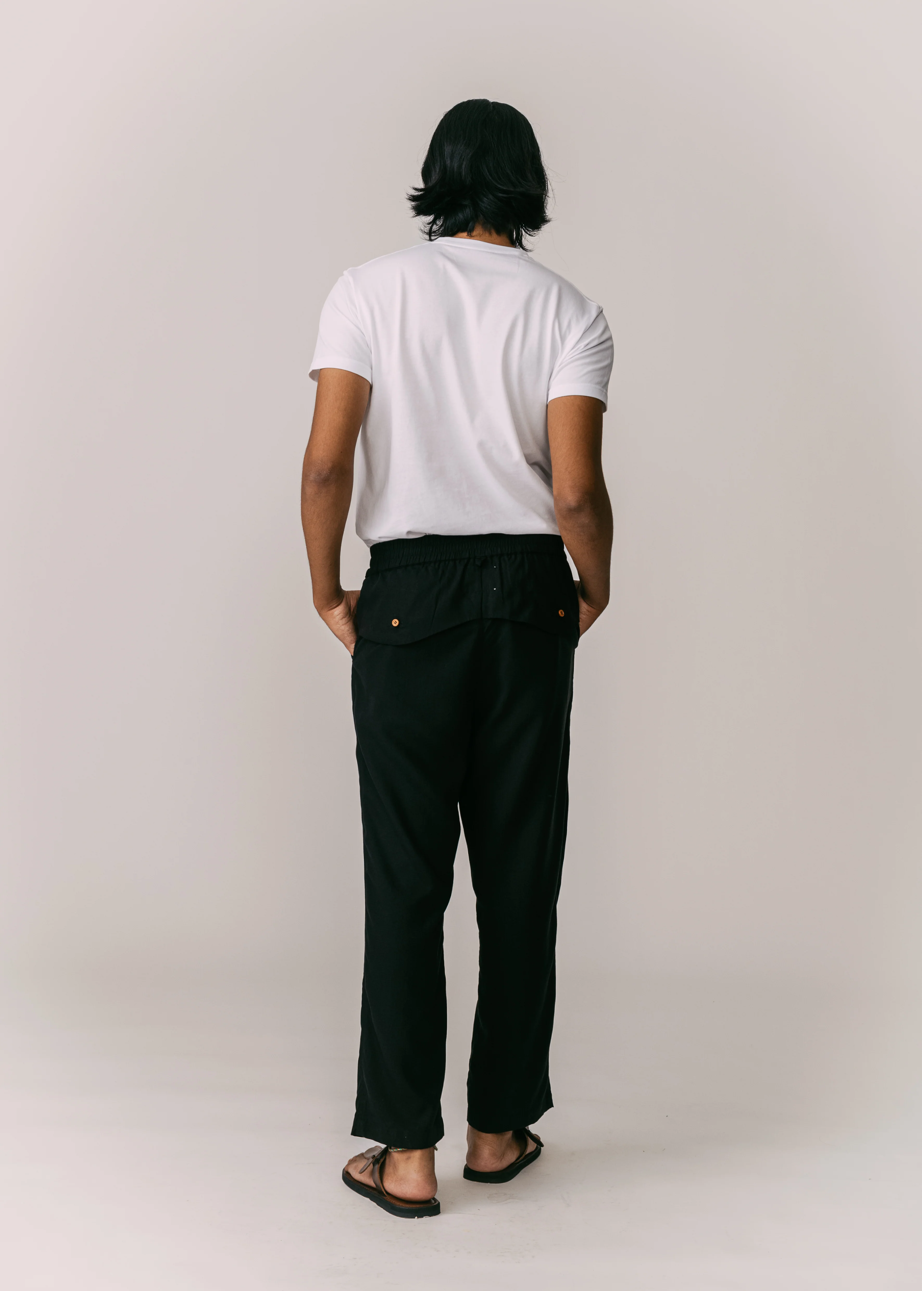 Men: Terus Straight Pants (Black) - Image 4