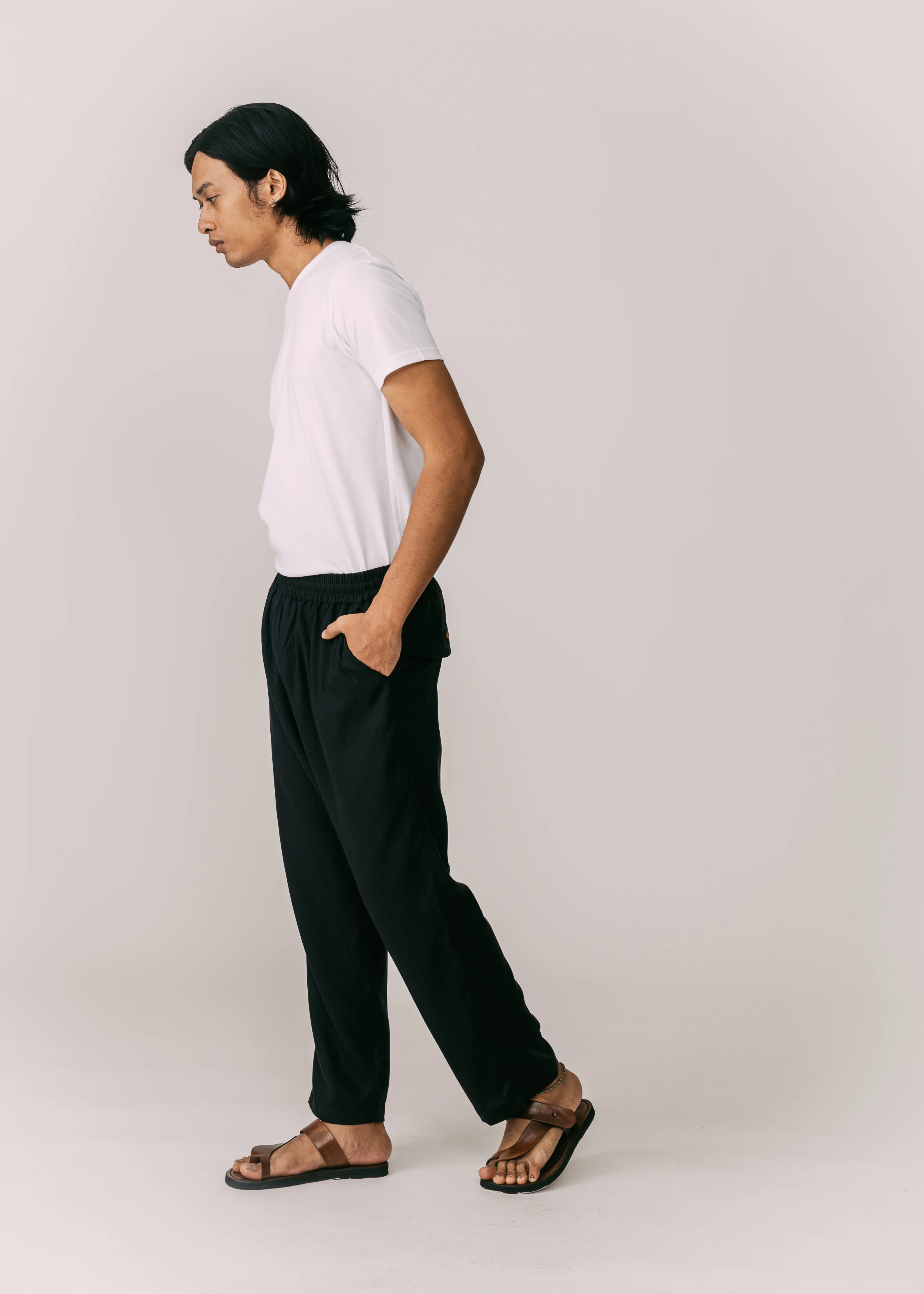 Men: Terus Straight Pants (Black) - Image 6
