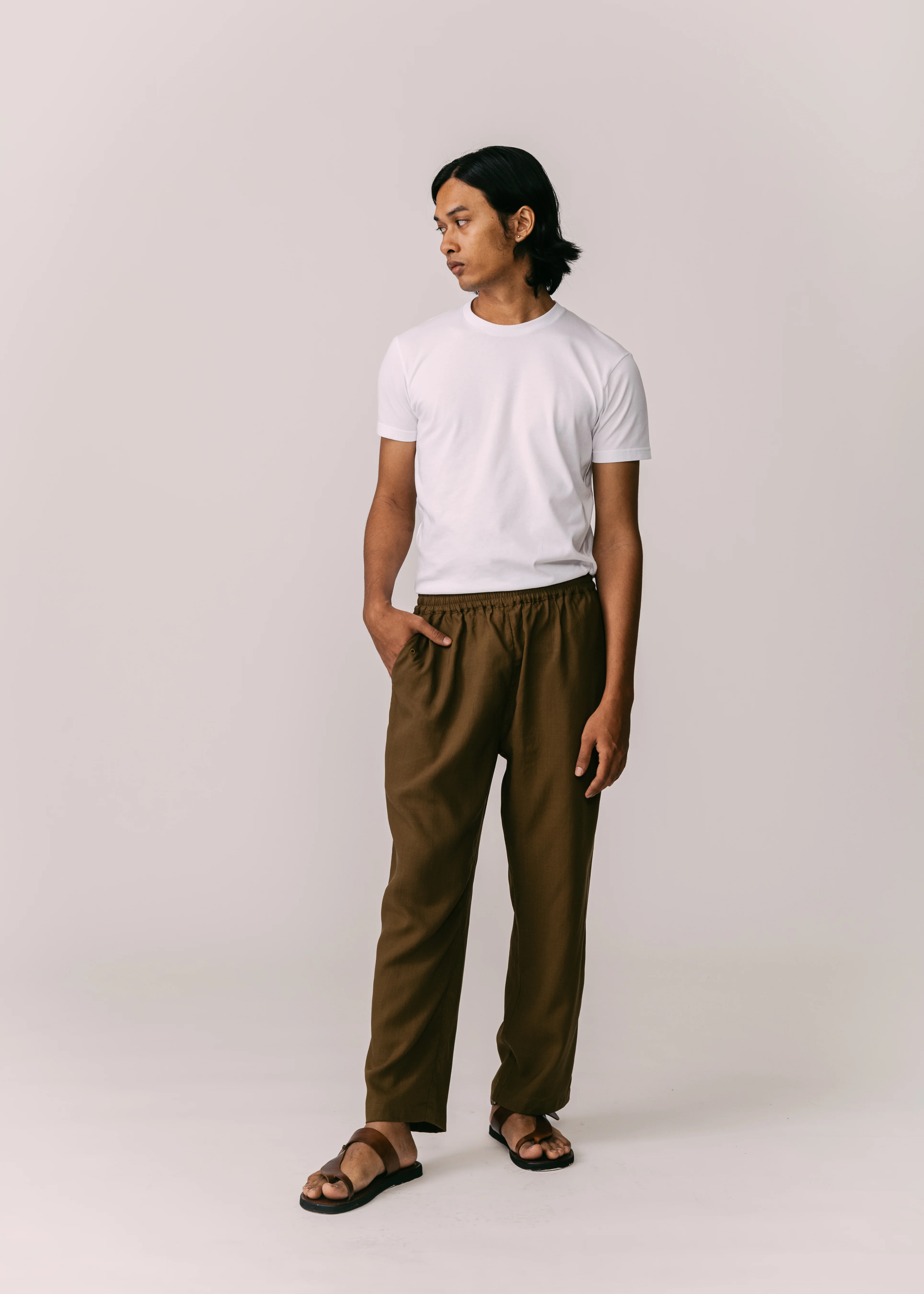 Men: Terus Straight Pants (Olive) - Image 4
