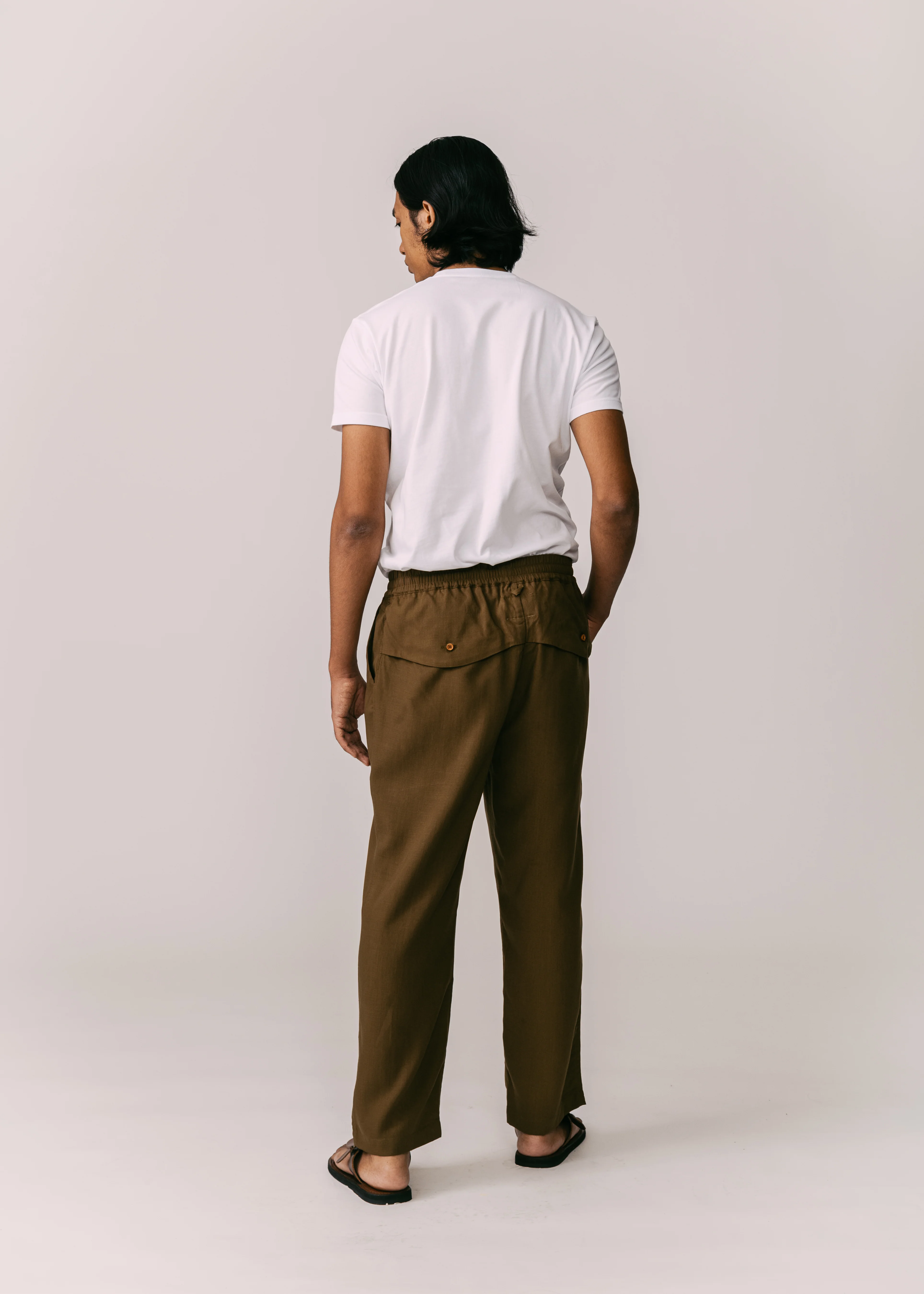 Men: Terus Straight Pants (Olive) - Image 6