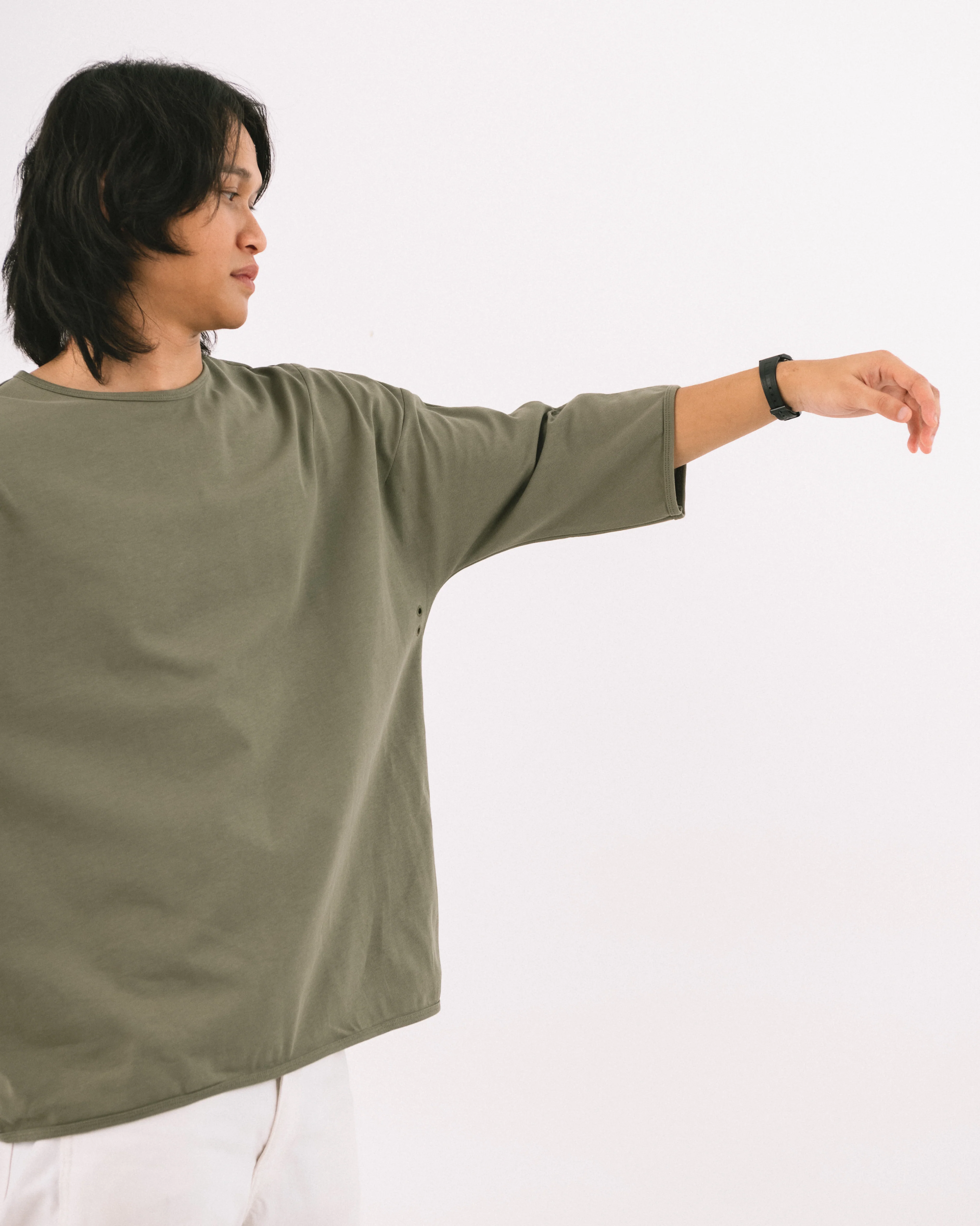 Unisex: Olive T (Long Sleeve) - Image 3
