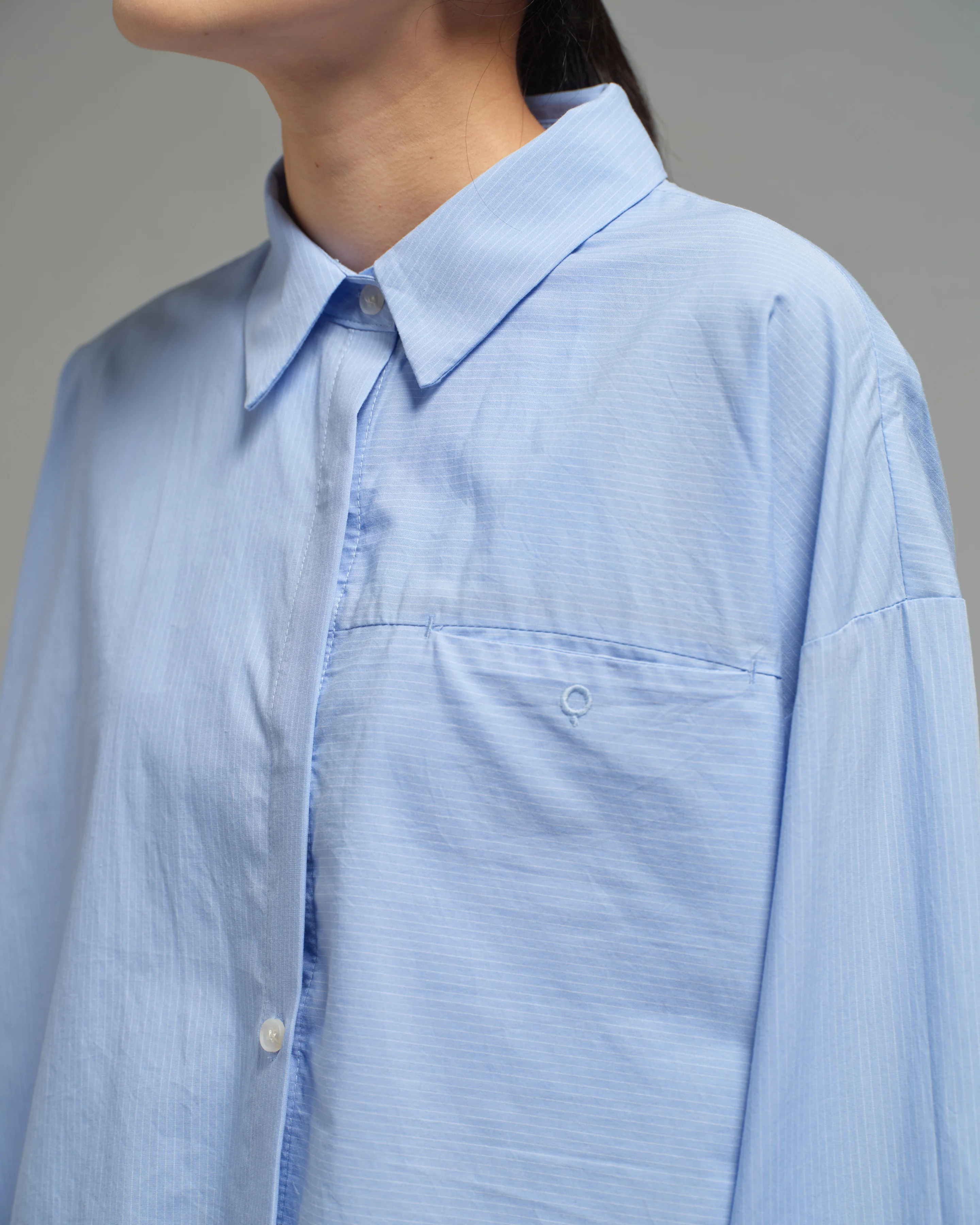 Unisex: Asymmetrical Shirt (Placid Blue) - Image 3