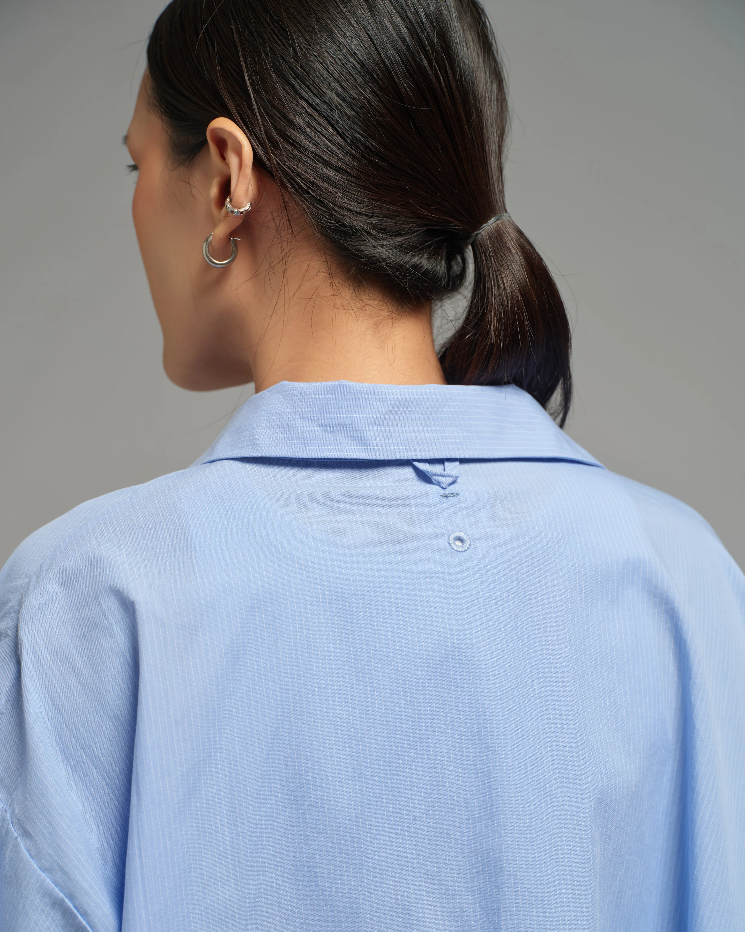 Unisex: Asymmetrical Shirt (Placid Blue) - Image 5