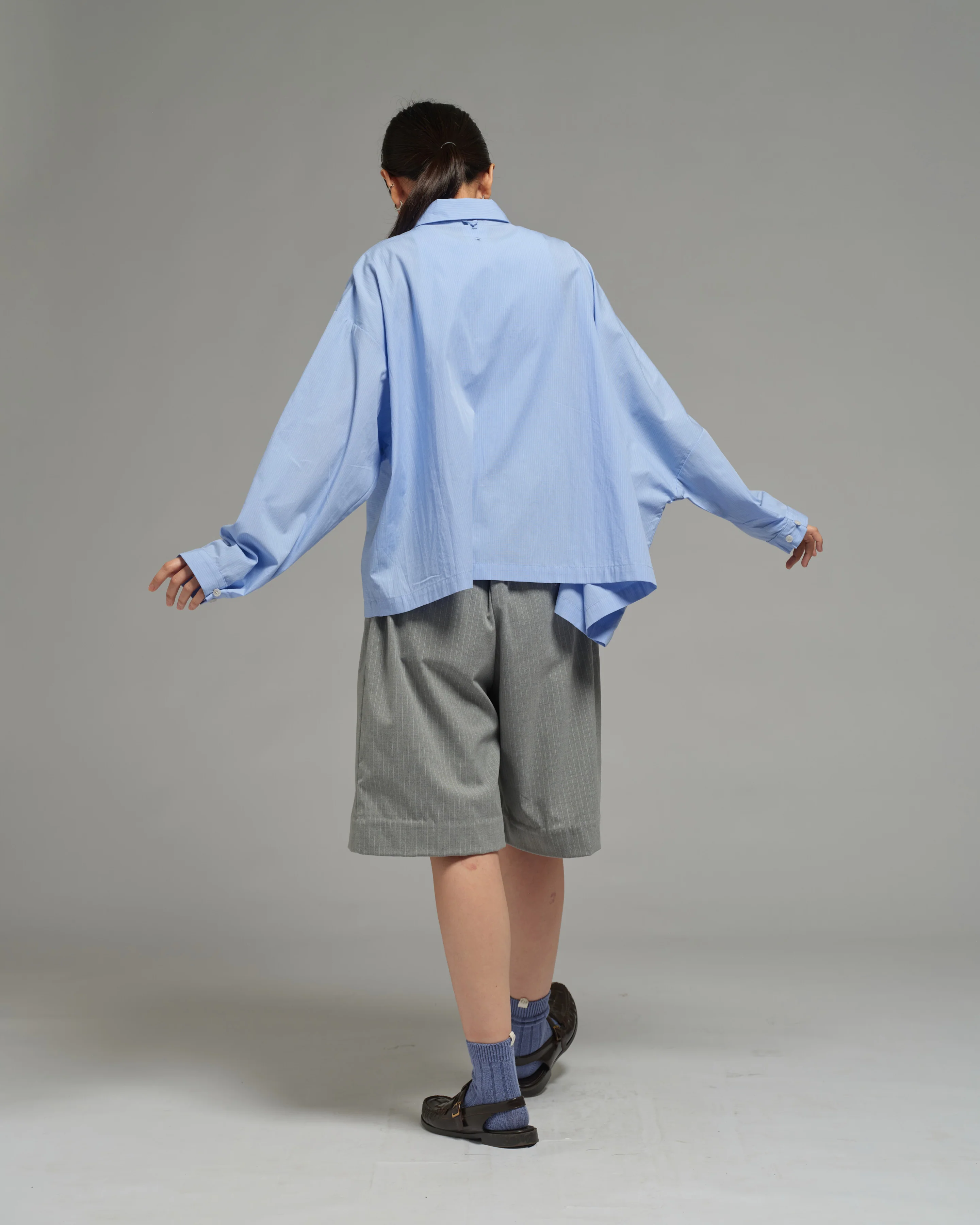 Unisex: Asymmetrical Shirt (Placid Blue) - Image 7
