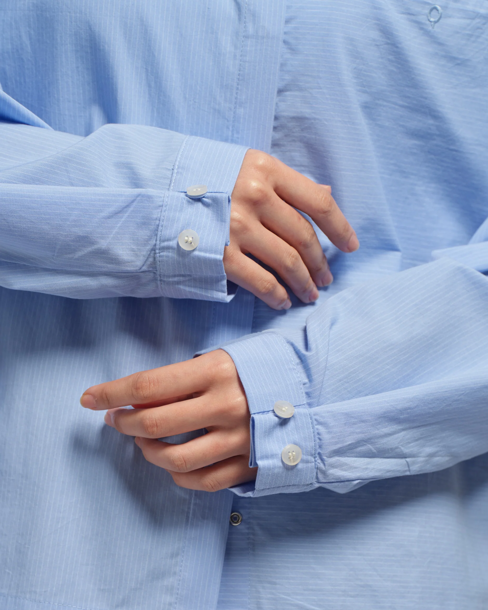 Unisex: Asymmetrical Shirt (Placid Blue) - Image 8