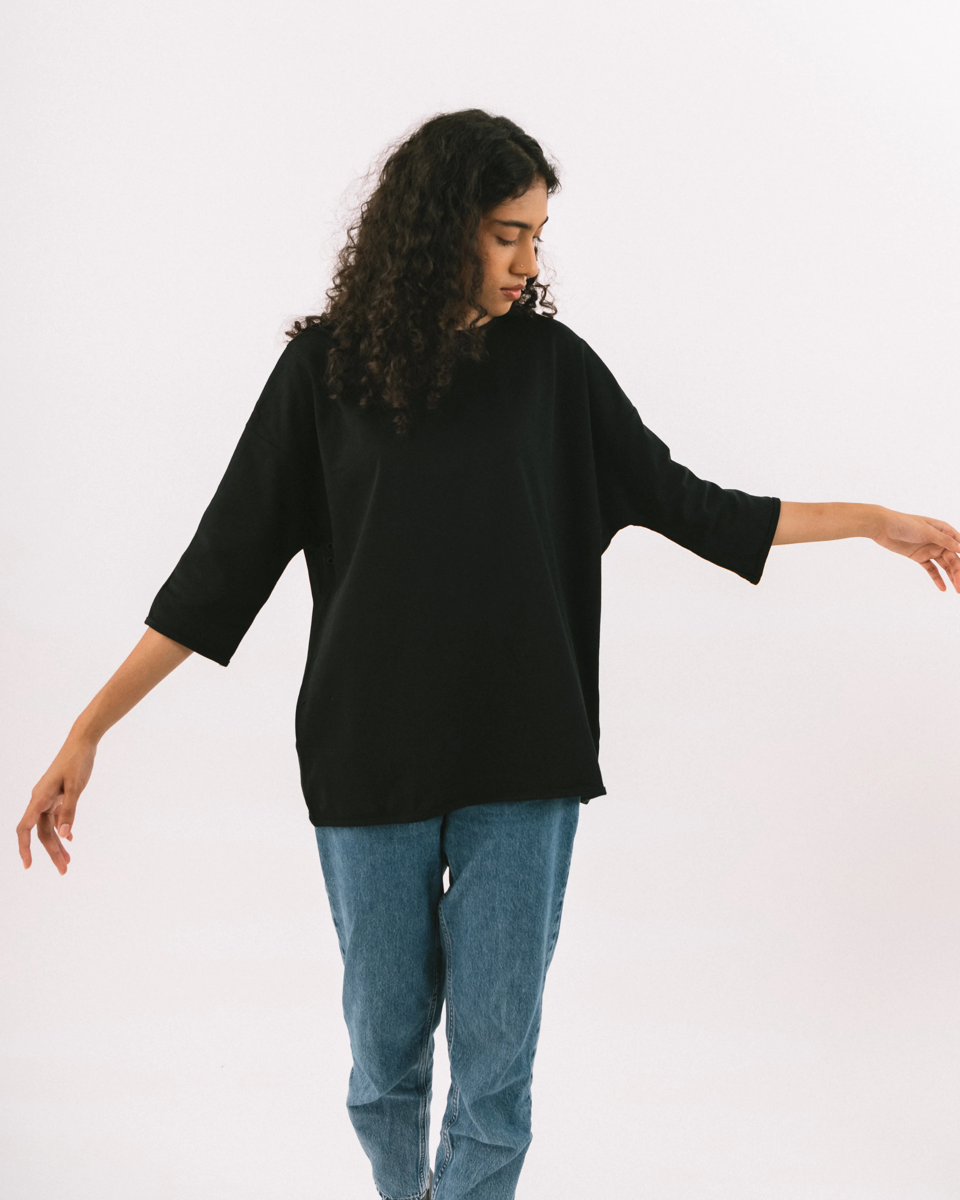 Unisex: Black T (Long Sleeve) - Image 3