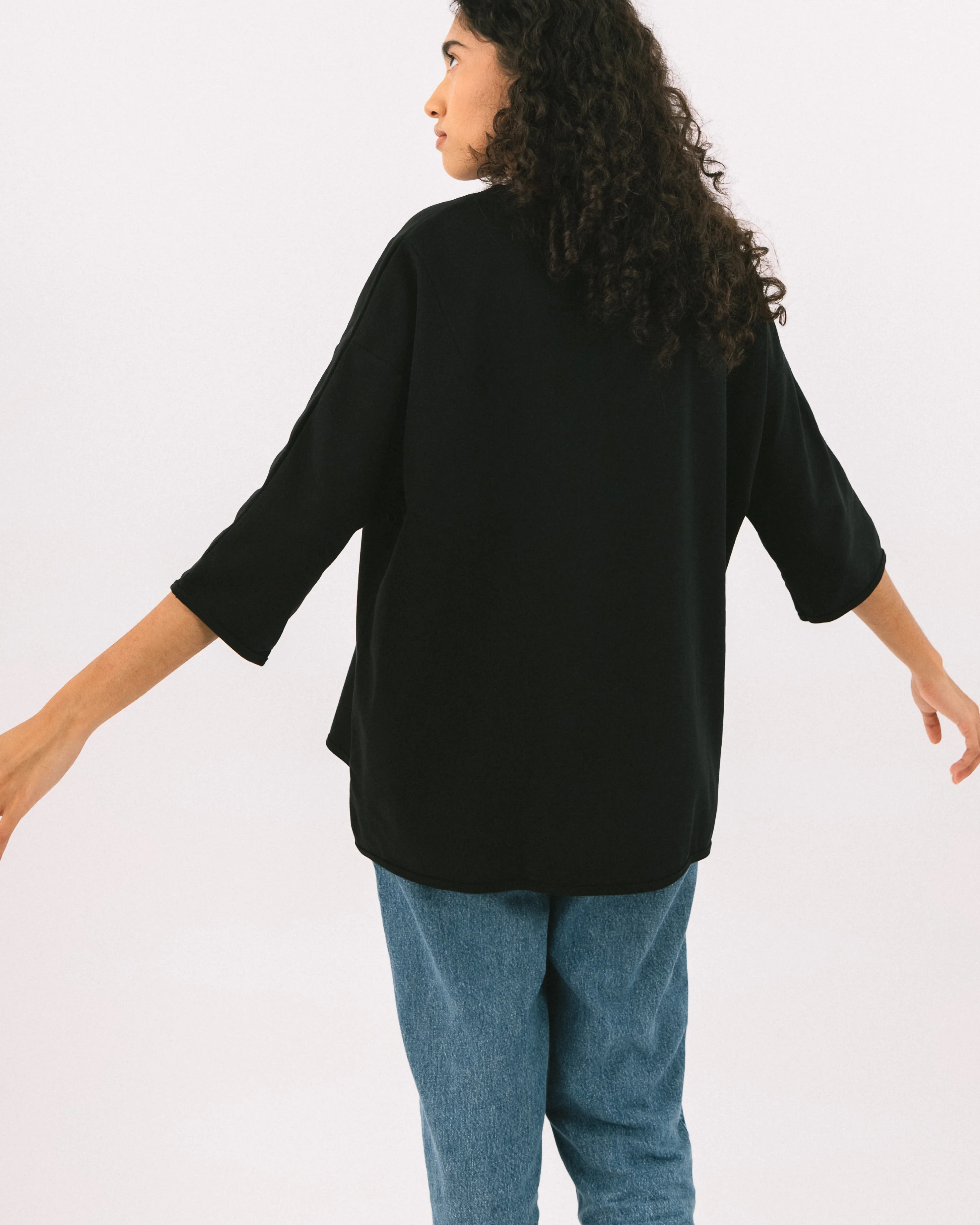 Unisex: Black T (Long Sleeve) - Image 5