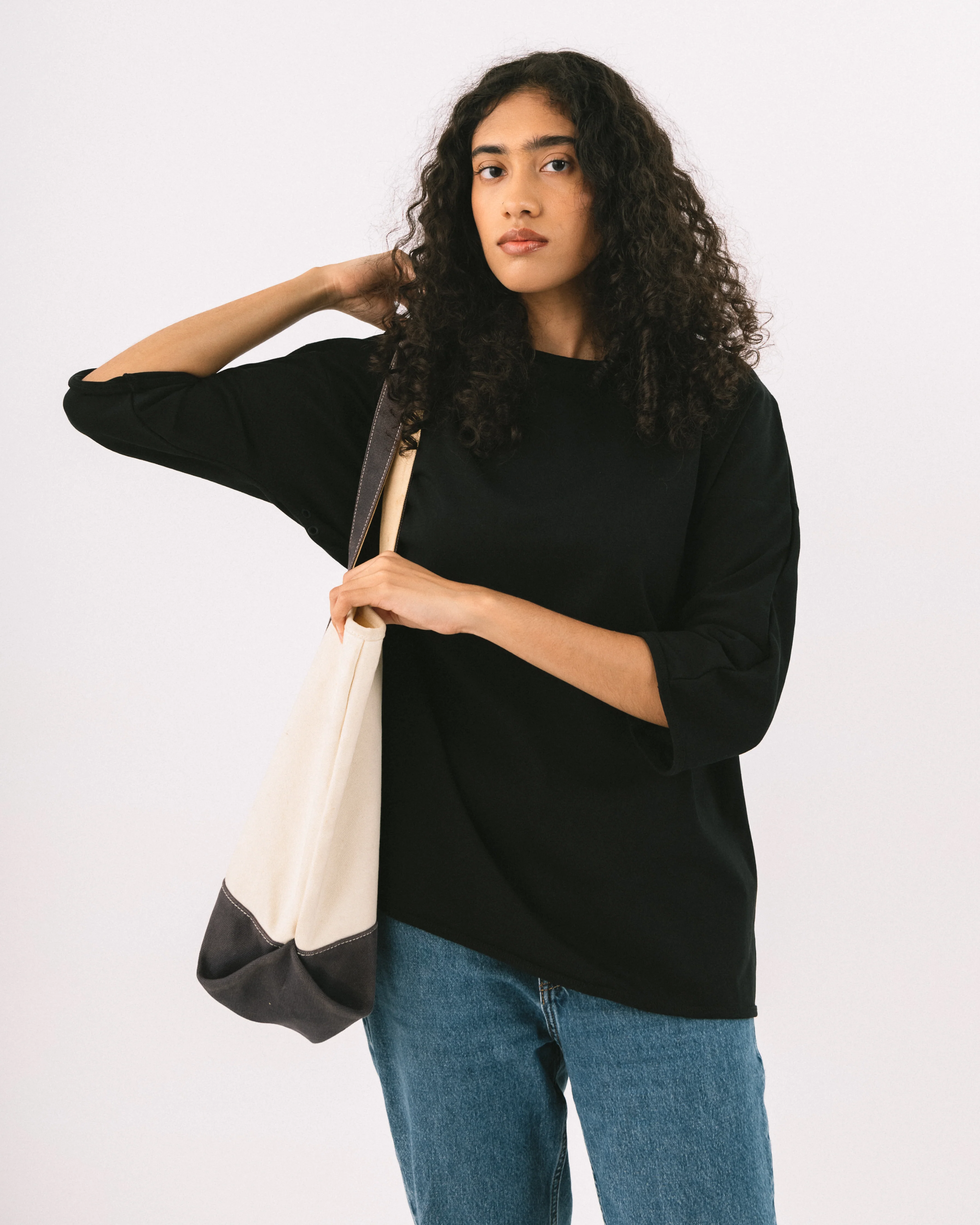 Unisex: Black T (Long Sleeve) - Image 7