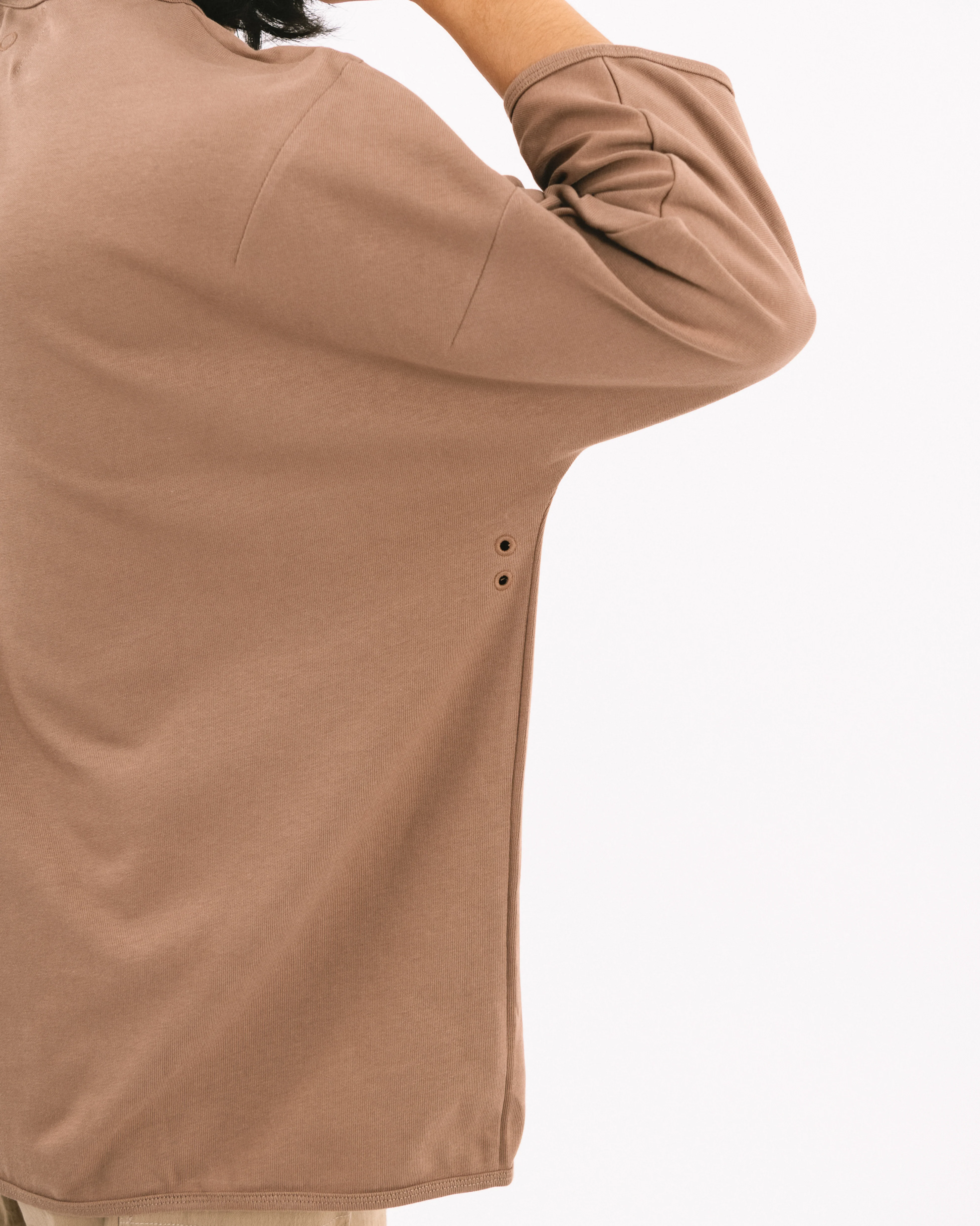 Unisex: Brown T (Long Sleeve) - Image 4