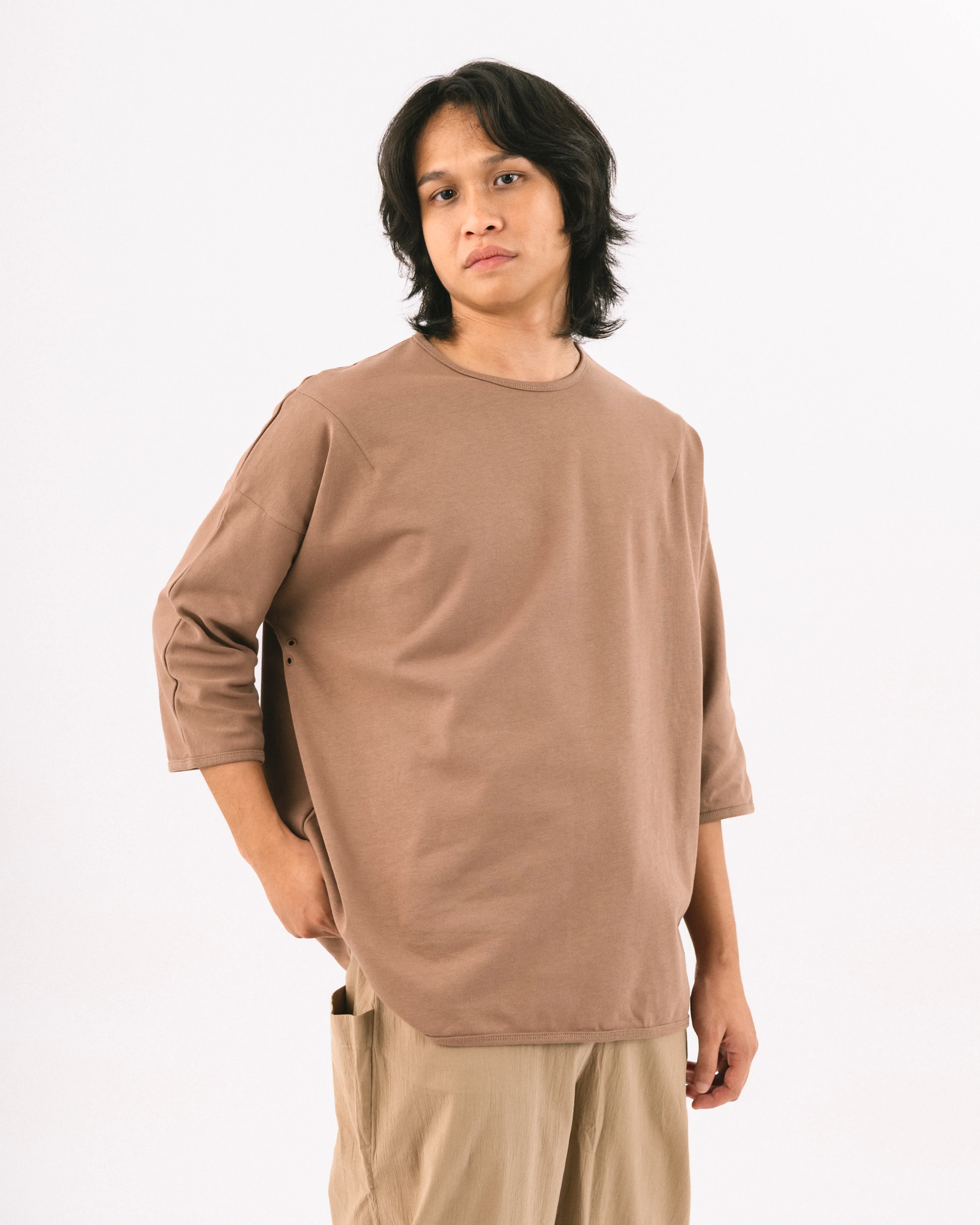 Unisex: Brown T (Long Sleeve) - Image 5