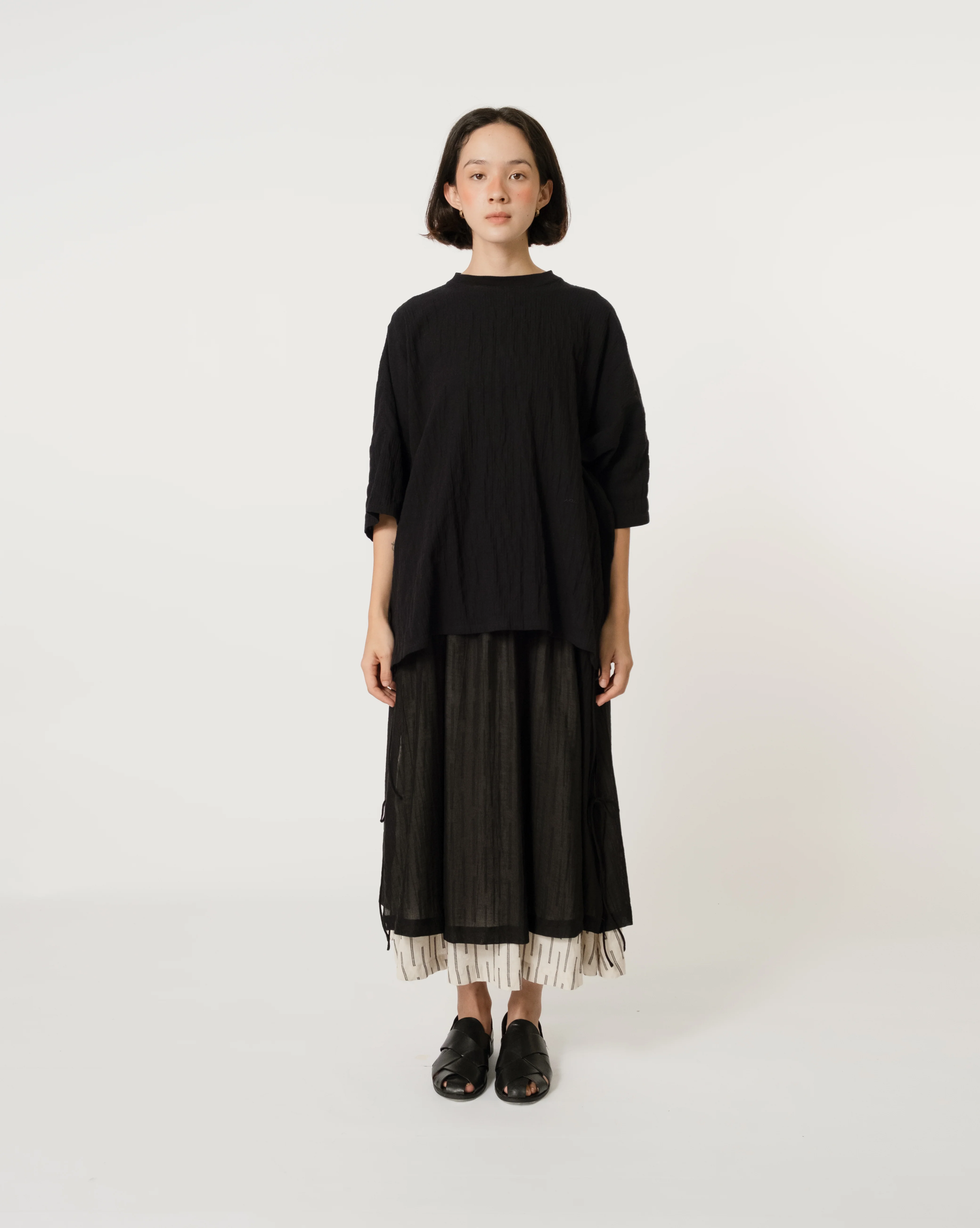Unisex: Freedom Boxy Tee (Black) - Image 2