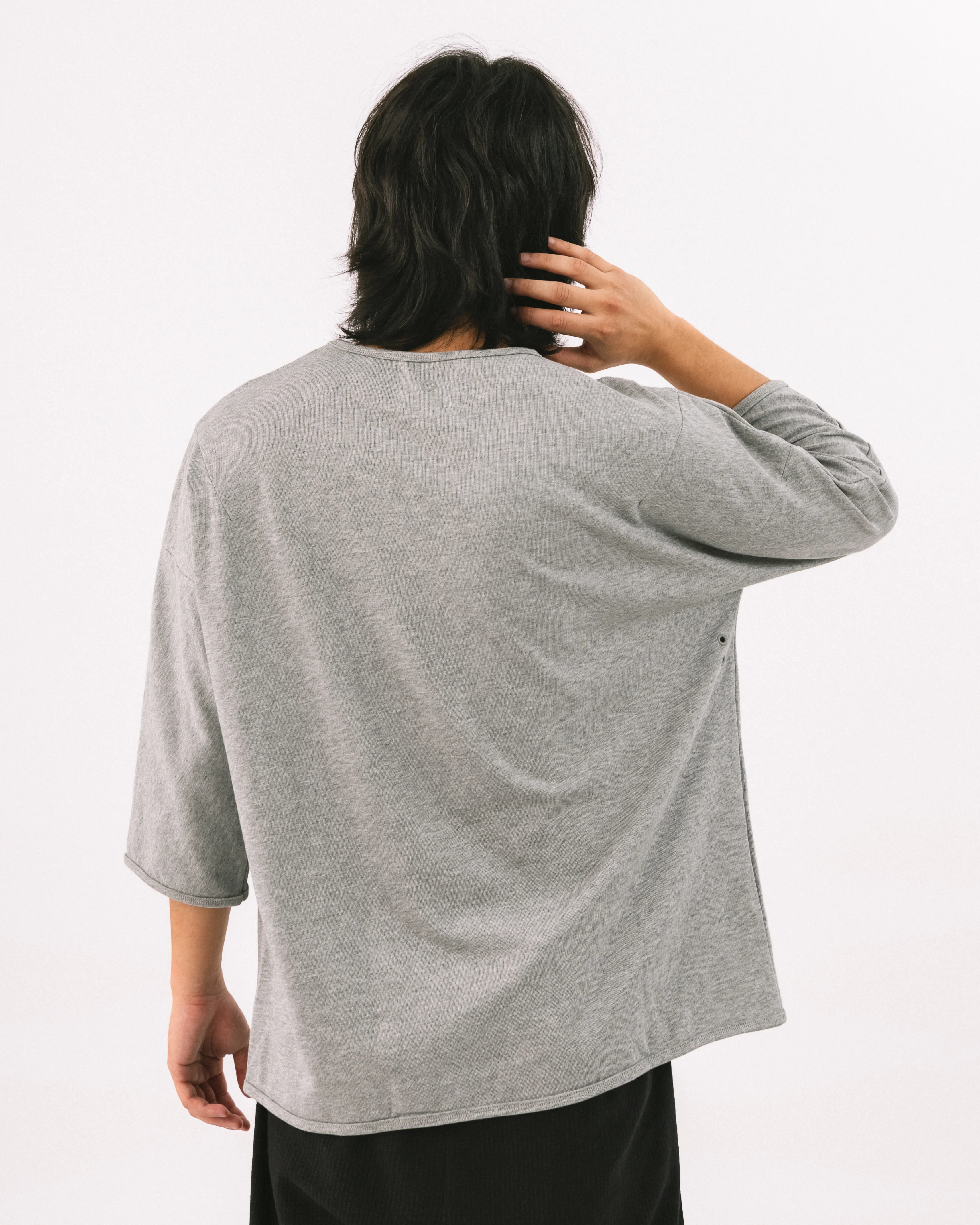 Unisex: Grey T (Long Sleeve) - Image 3