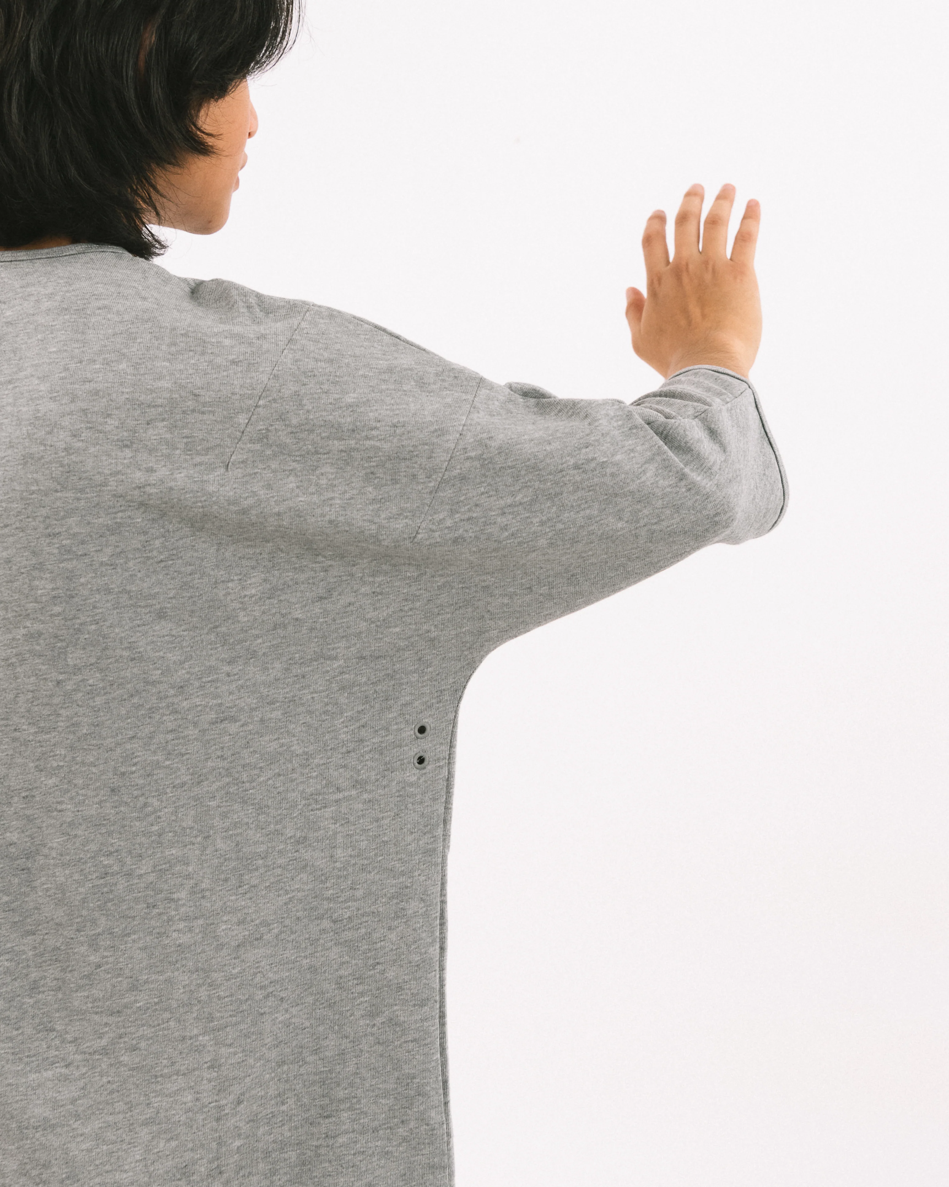 Unisex: Grey T (Long Sleeve) - Image 4