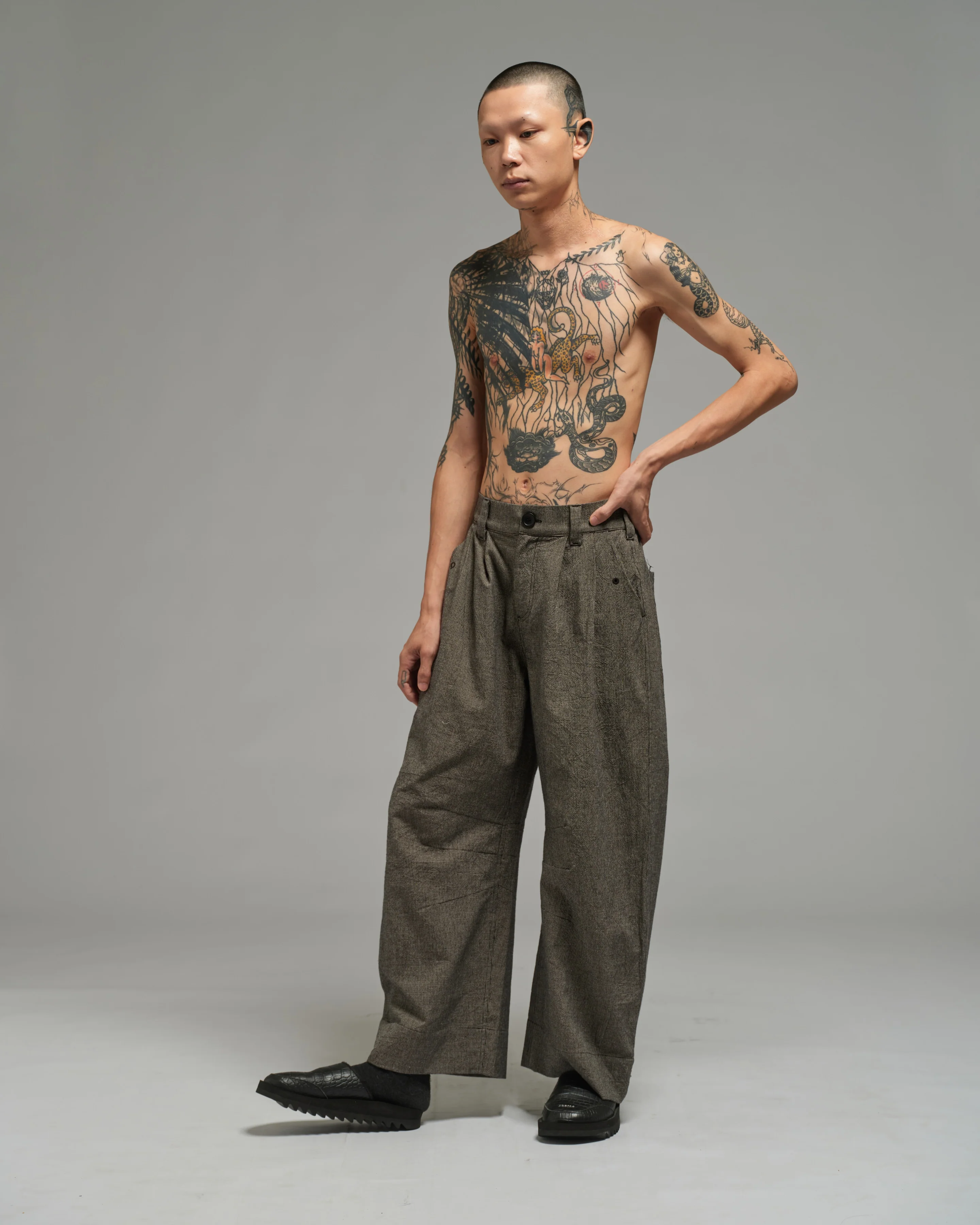 Unisex: Horseshoe Pants (Grey) - Image 2