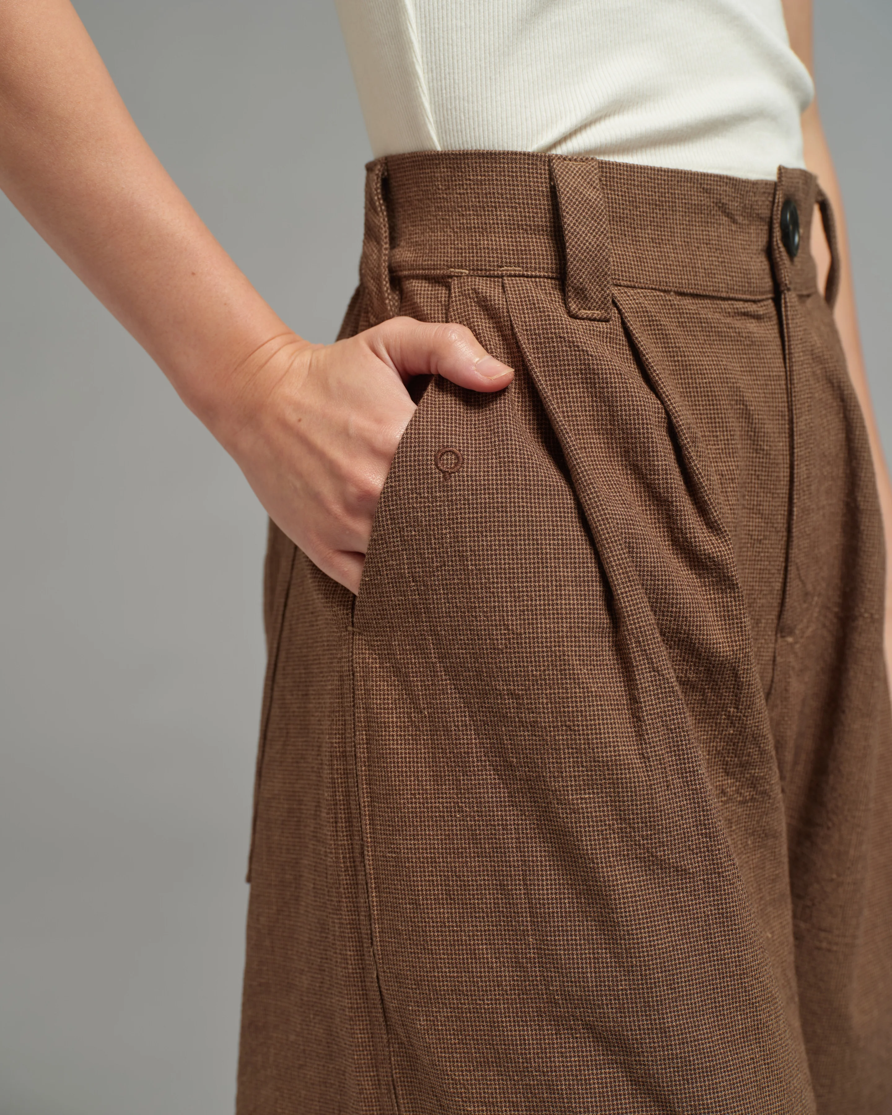 Unisex: Horseshoe Pants (Brown) - Image 5