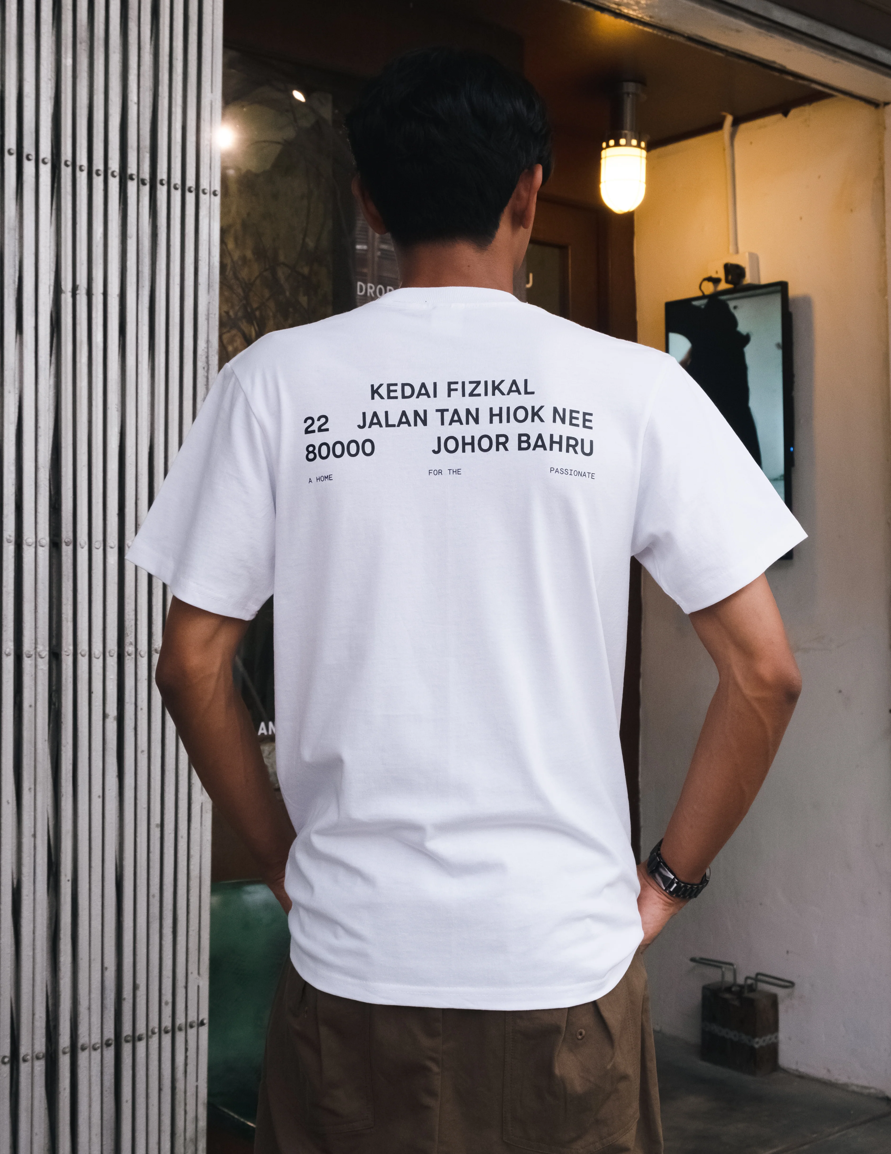 Unisex: KEDAI FIZIKAL WHITE T JB (Short Sleeve) - Image 3