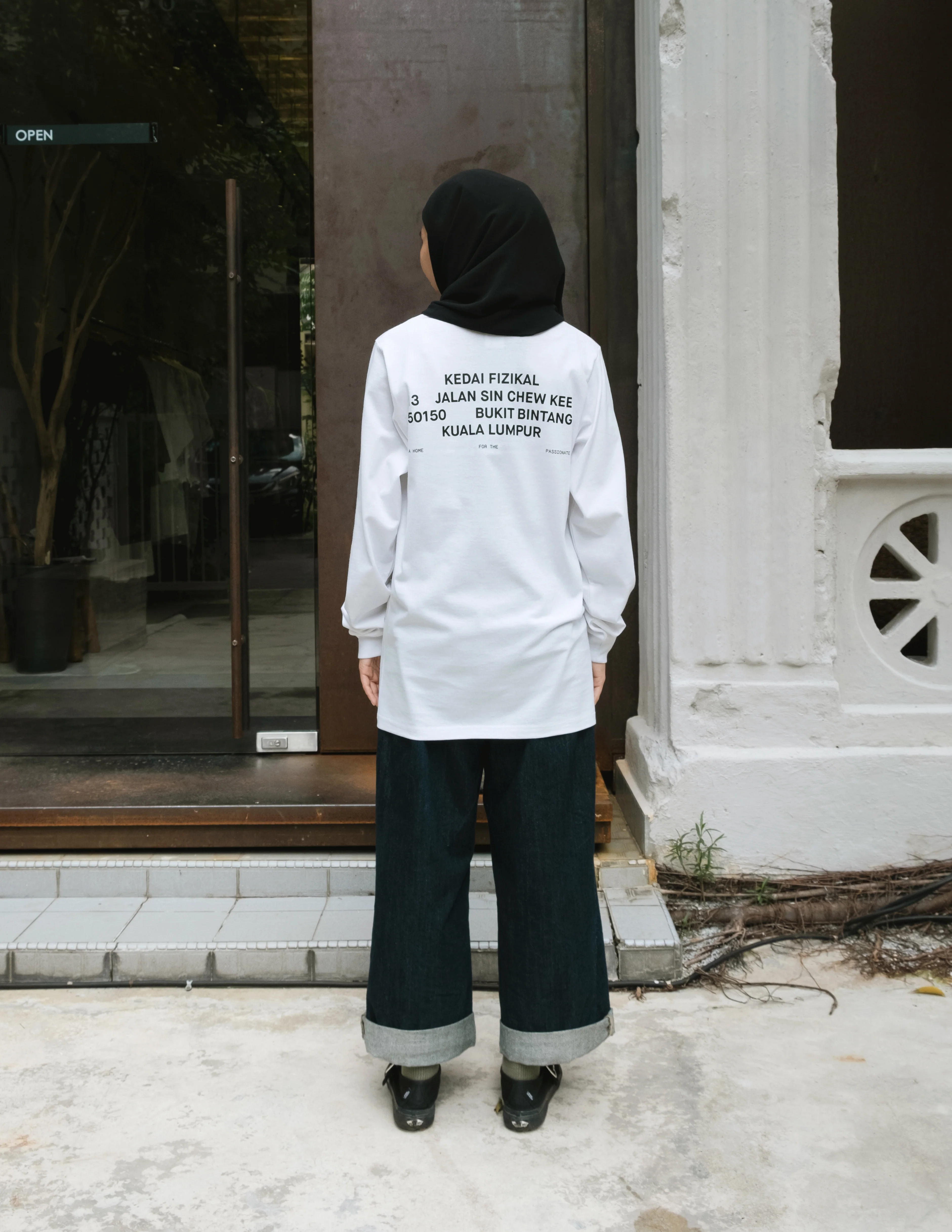 Unisex: KEDAI FIZIKAL WHITE T KL (Long Sleeve) - Image 3