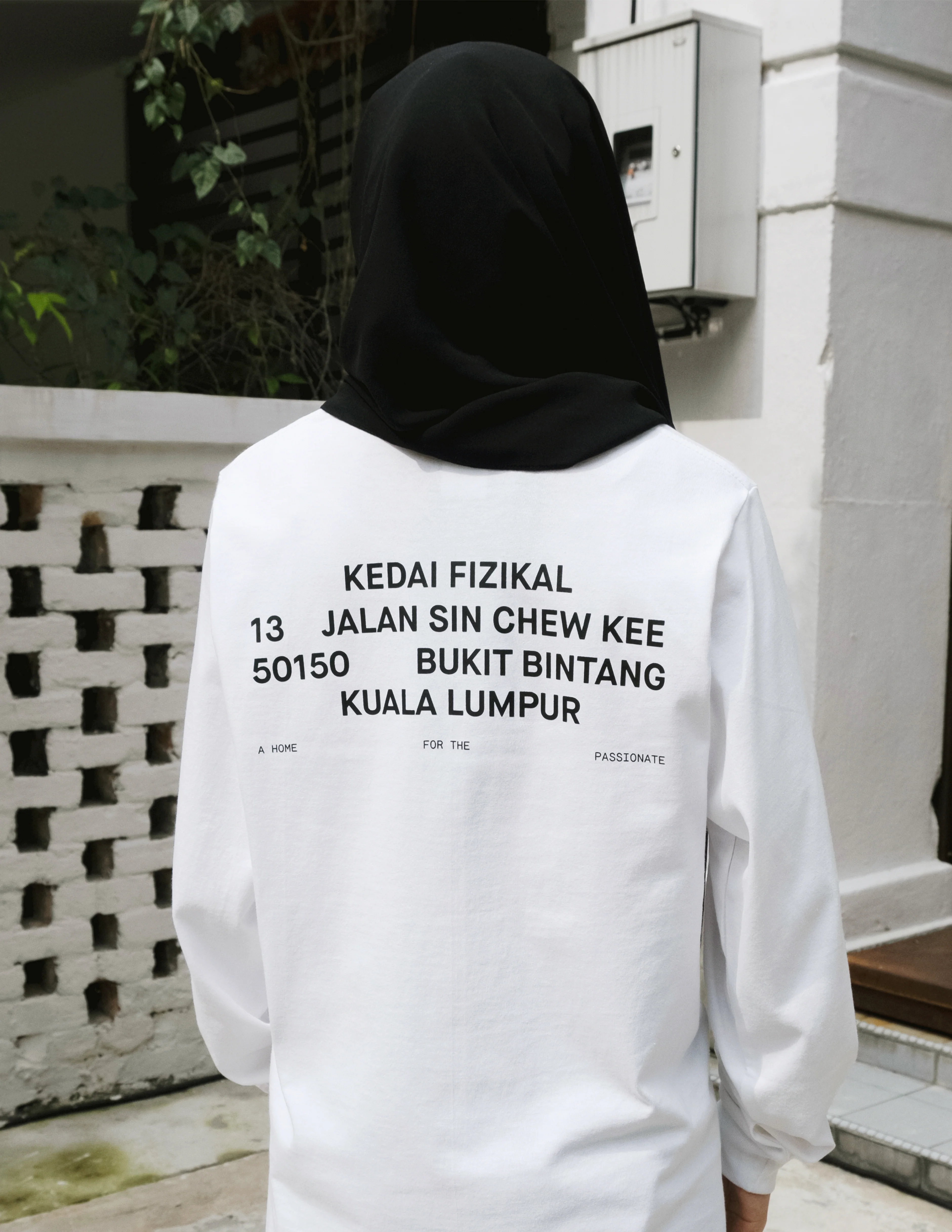Unisex: KEDAI FIZIKAL WHITE T KL (Long Sleeve) - Image 5