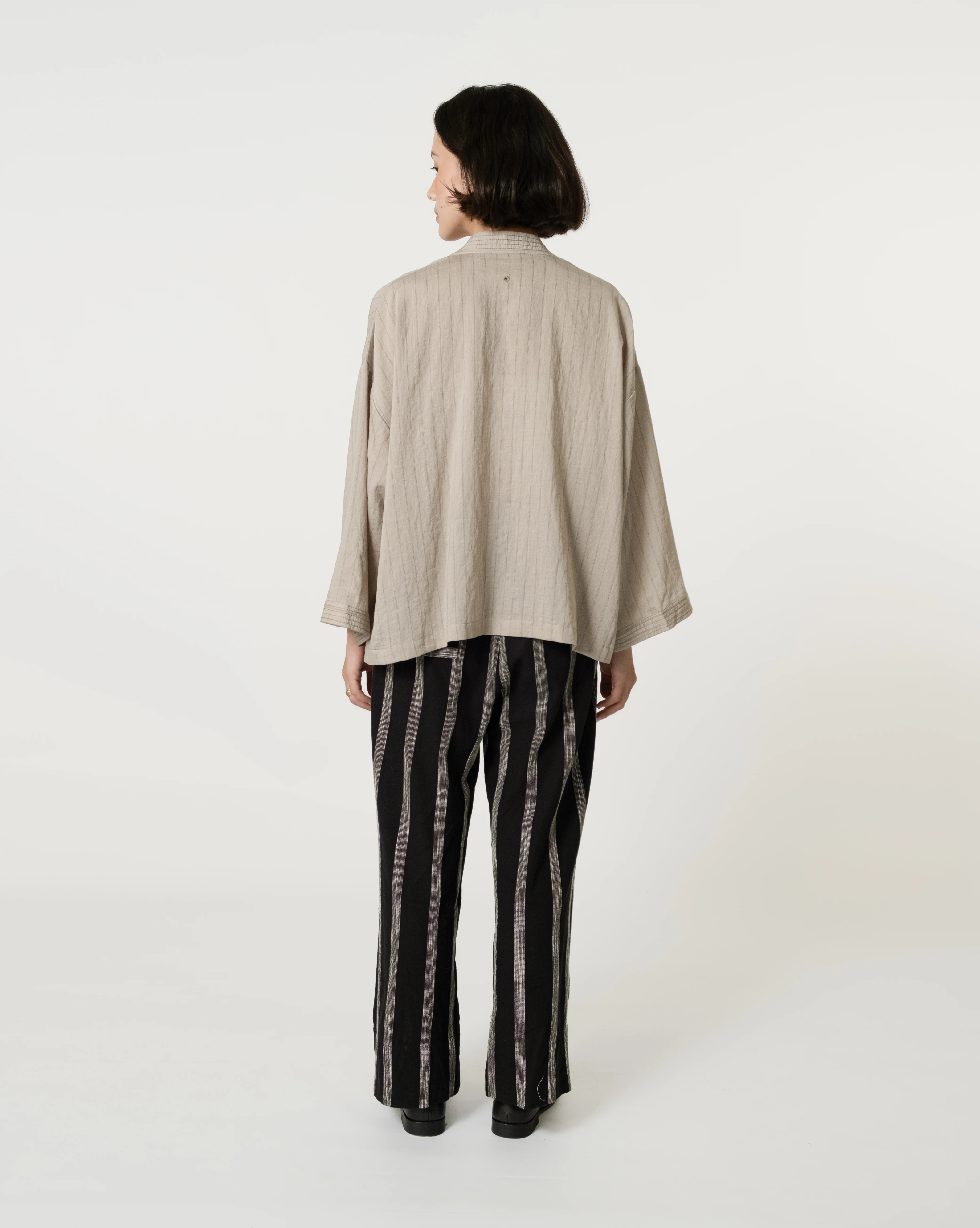 Unisex: Memory Knot Outer (Grey Stripe) - Image 11