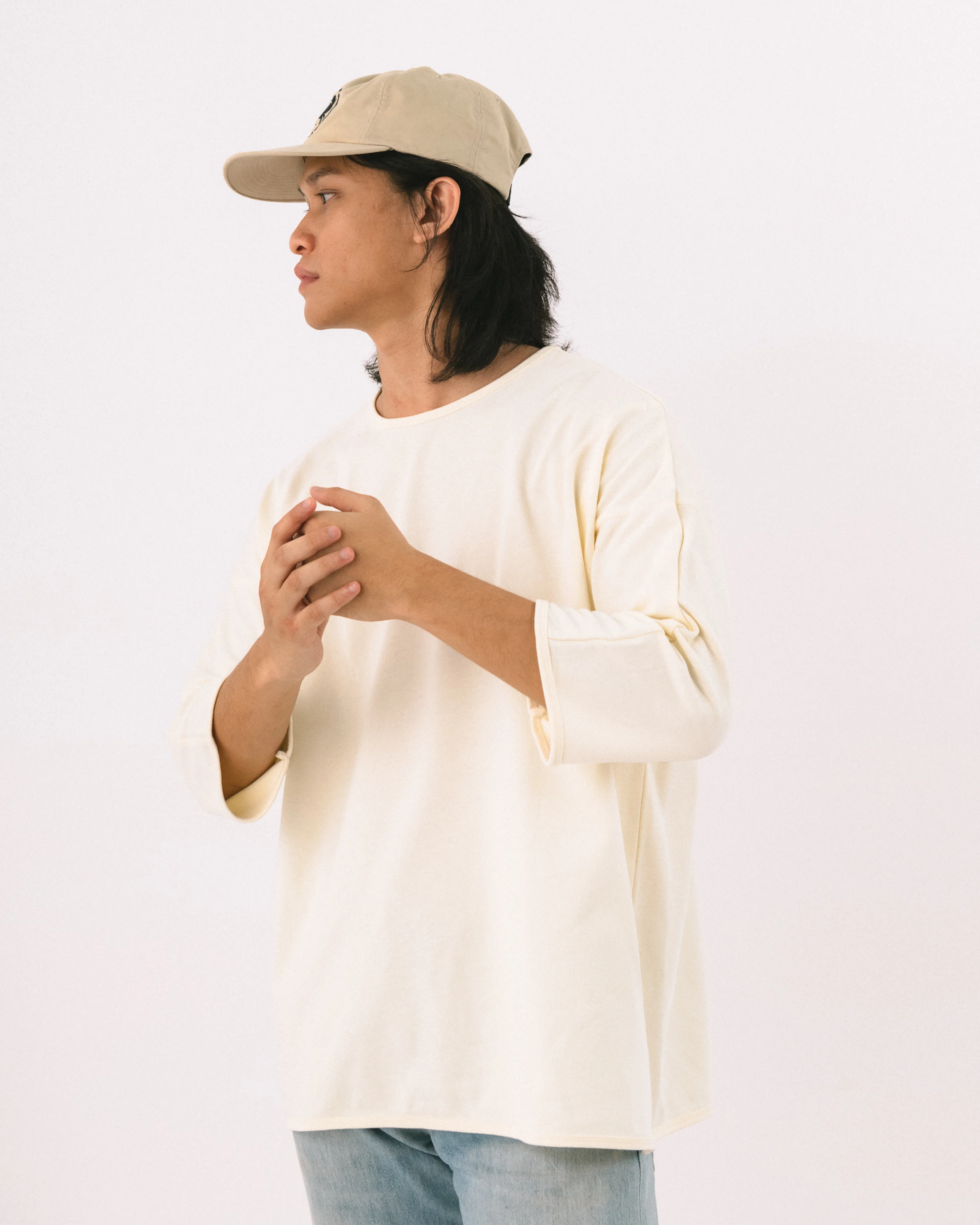 Unisex: Off-White T (Long Sleeve) - Image 4