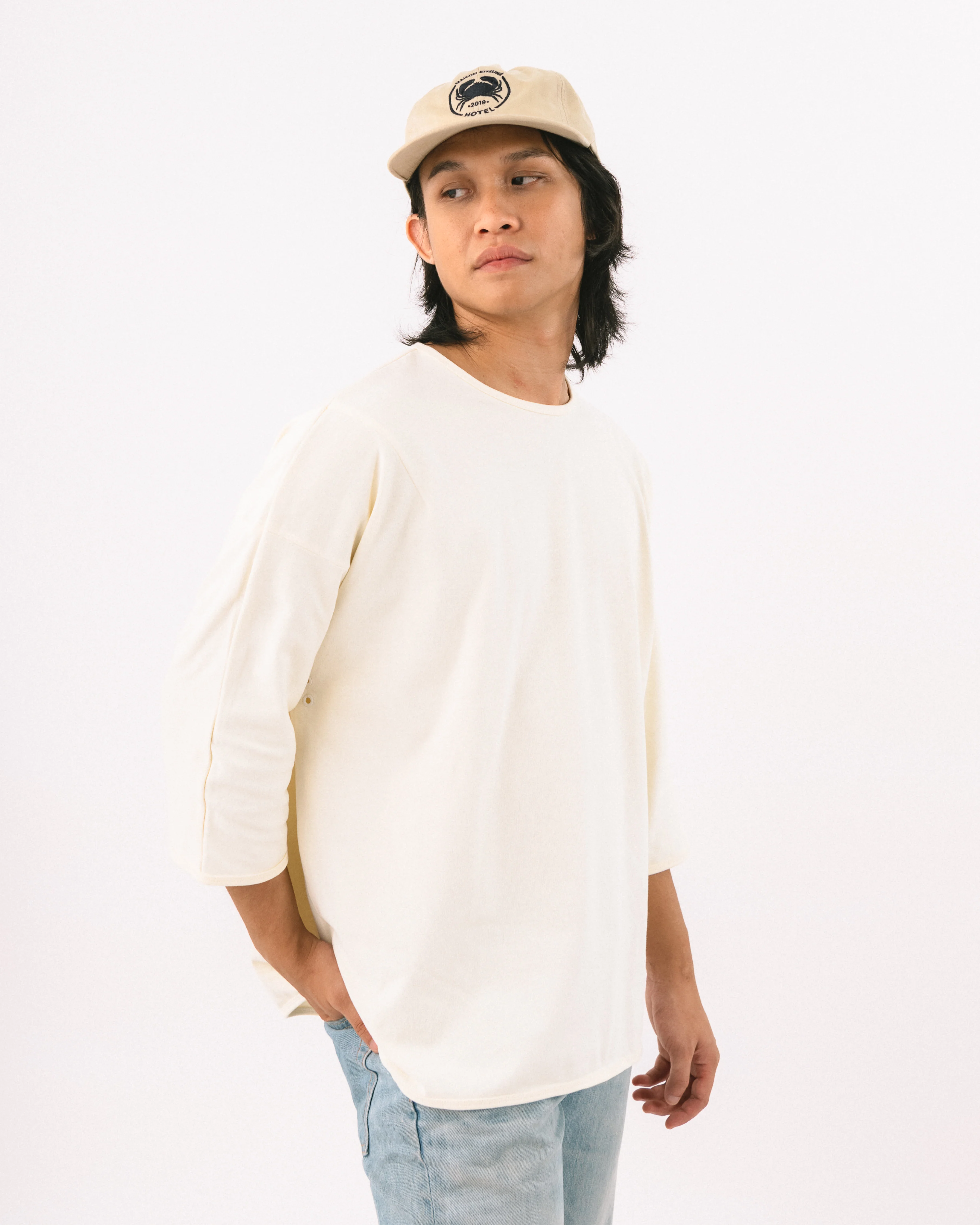 Unisex: Off-White T (Long Sleeve) - Image 5