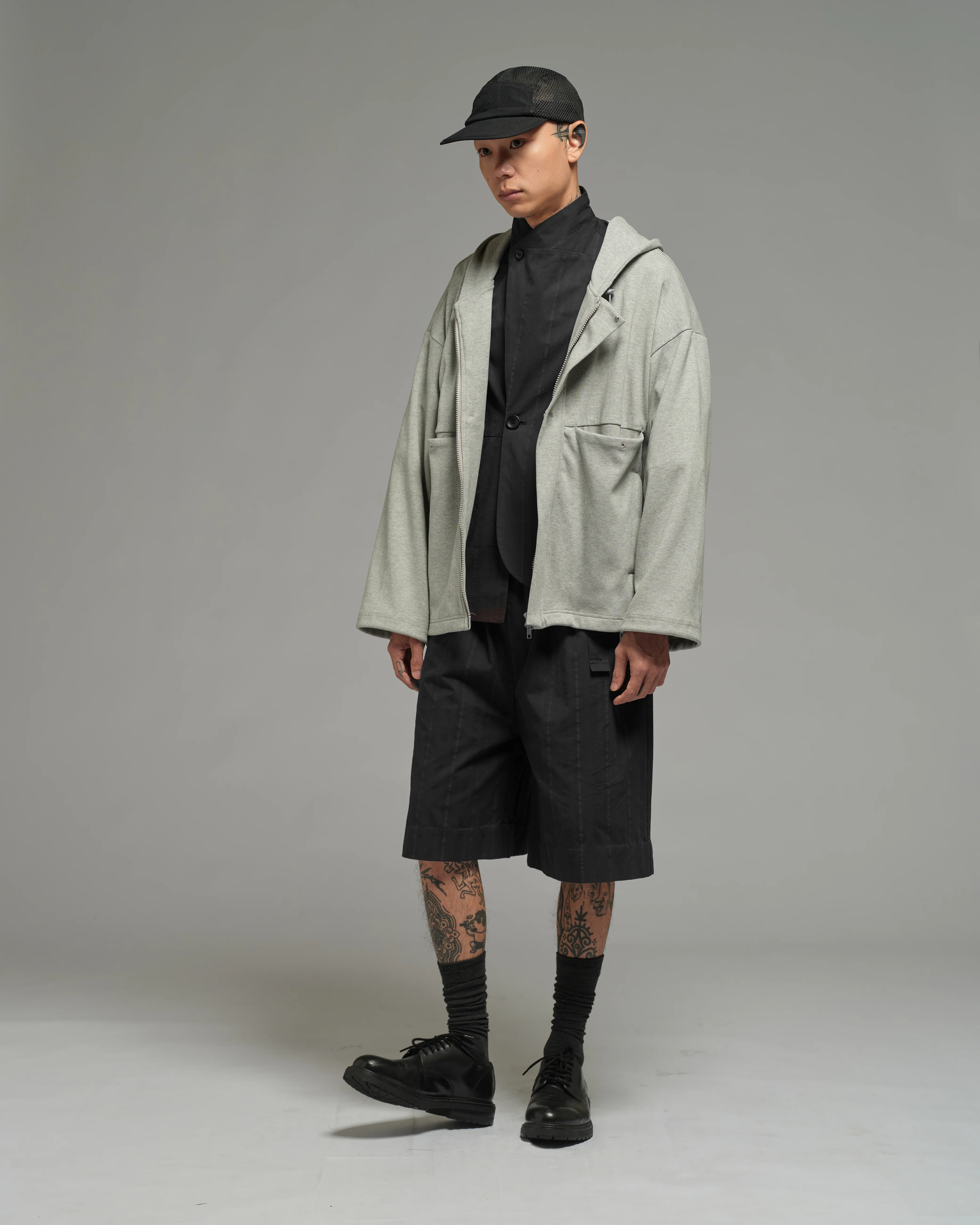 Unisex: Office Short Pants (Black) - Image 2