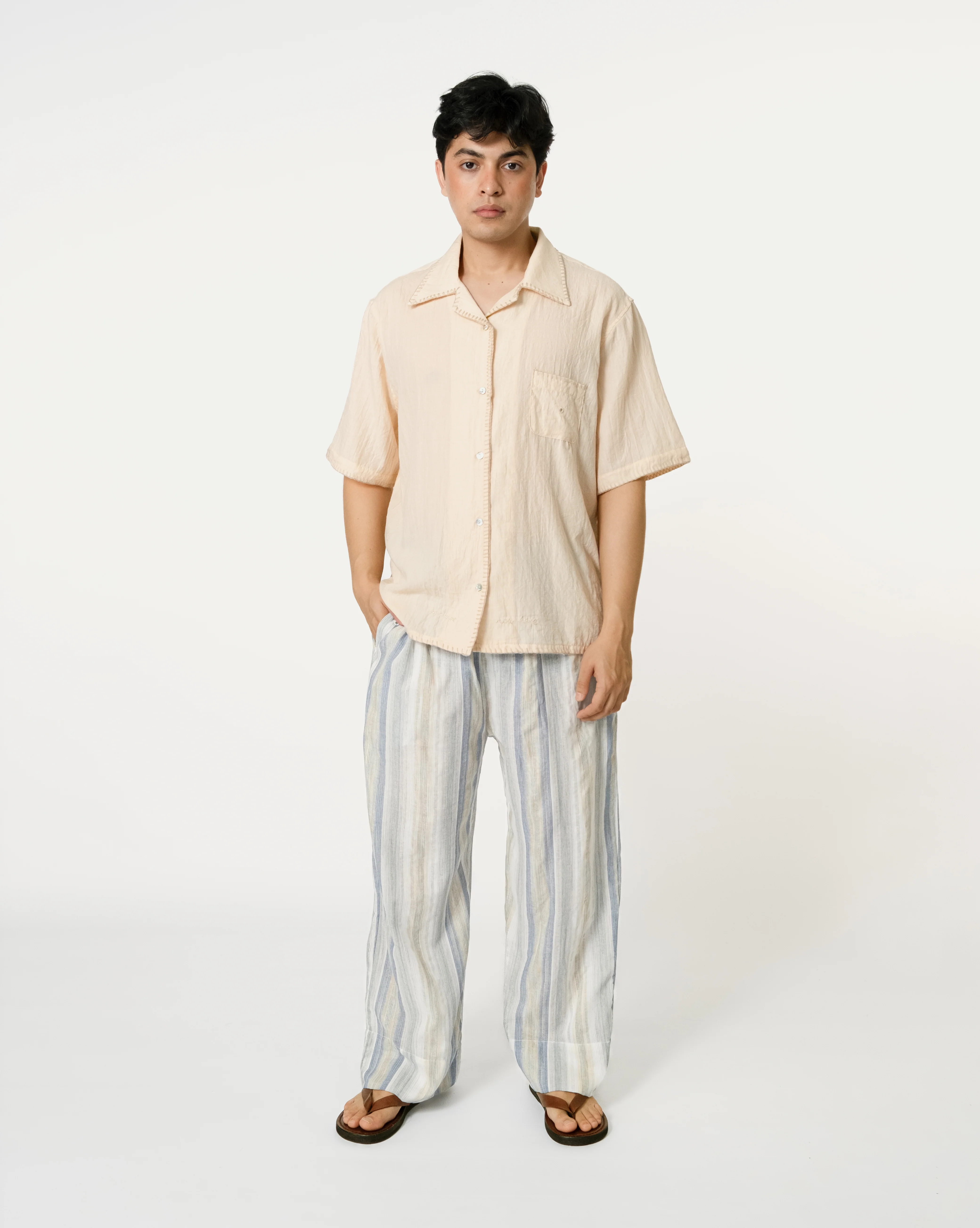 Unisex: Present Blanket Shirt (Beige) - Image 6