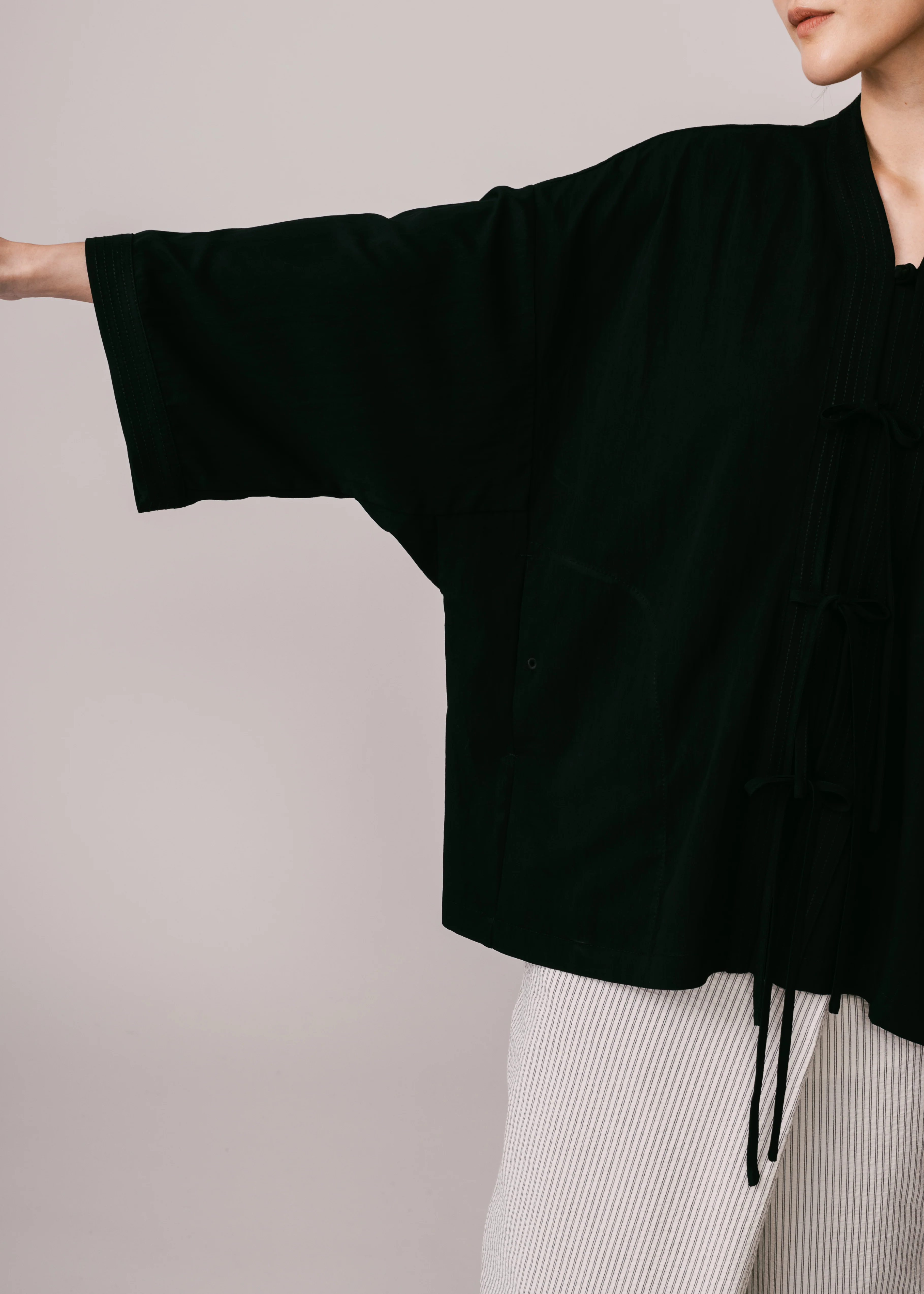 Unisex: Ria Loose Kedah Top (Black) - Image 3